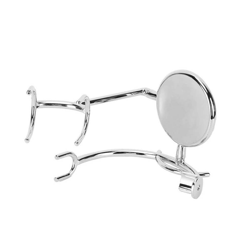 Premium Stainless Steel Beard Grooming Kit for Men - Durable Shaving Rack & Organizer with Display Shelf - Perfect for Home Bathroom, Barbershop, and Travel Grooming Essentials Storage