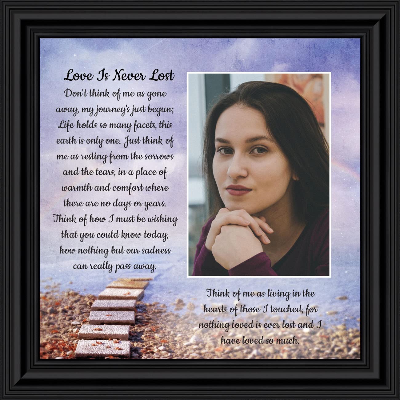 Sympathy Photo Frames - Memorial Wall Decor for Home & Gifts