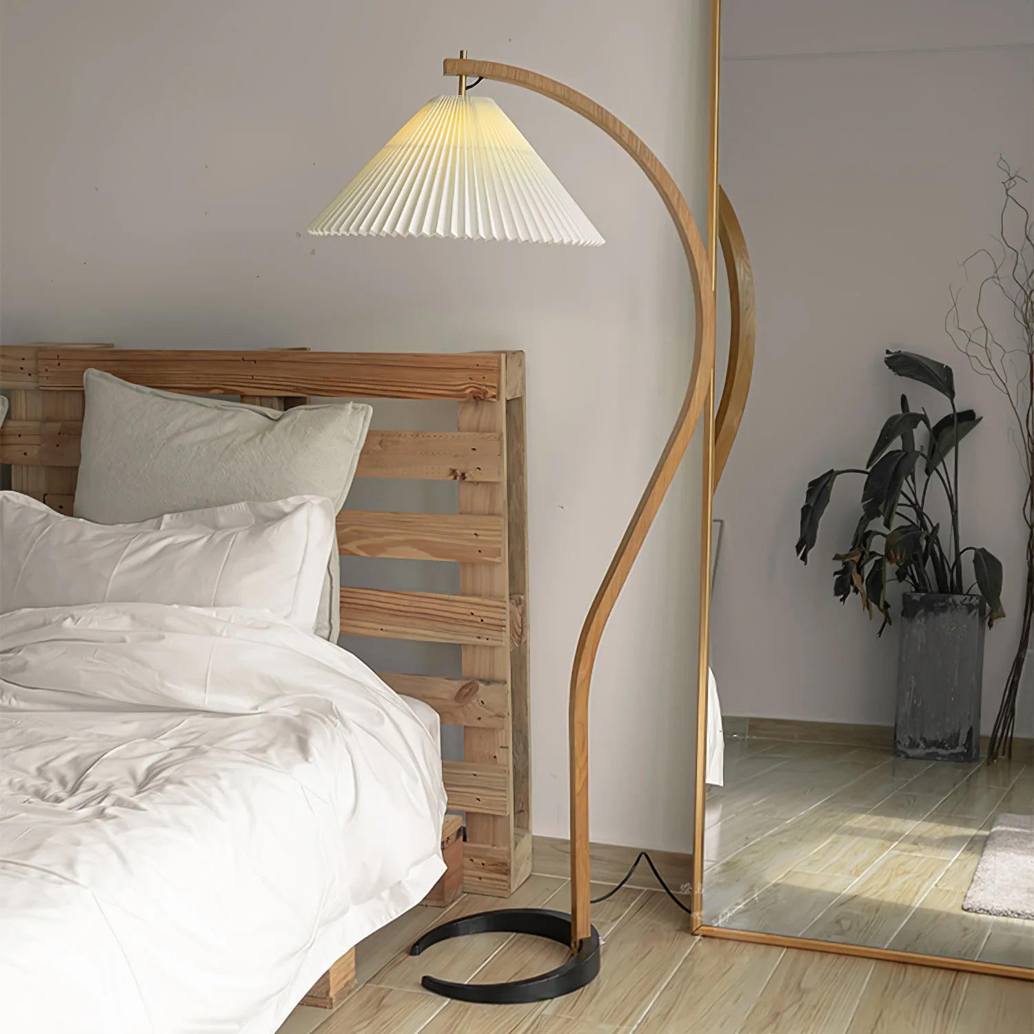 Modern Caprani Floor Lamp - Adjustable LED Standing Light for Living Room, Bedroom & Office - Warm White & Cool White Dimmable Lighting - Perfect for Reading, Relaxing & Decor