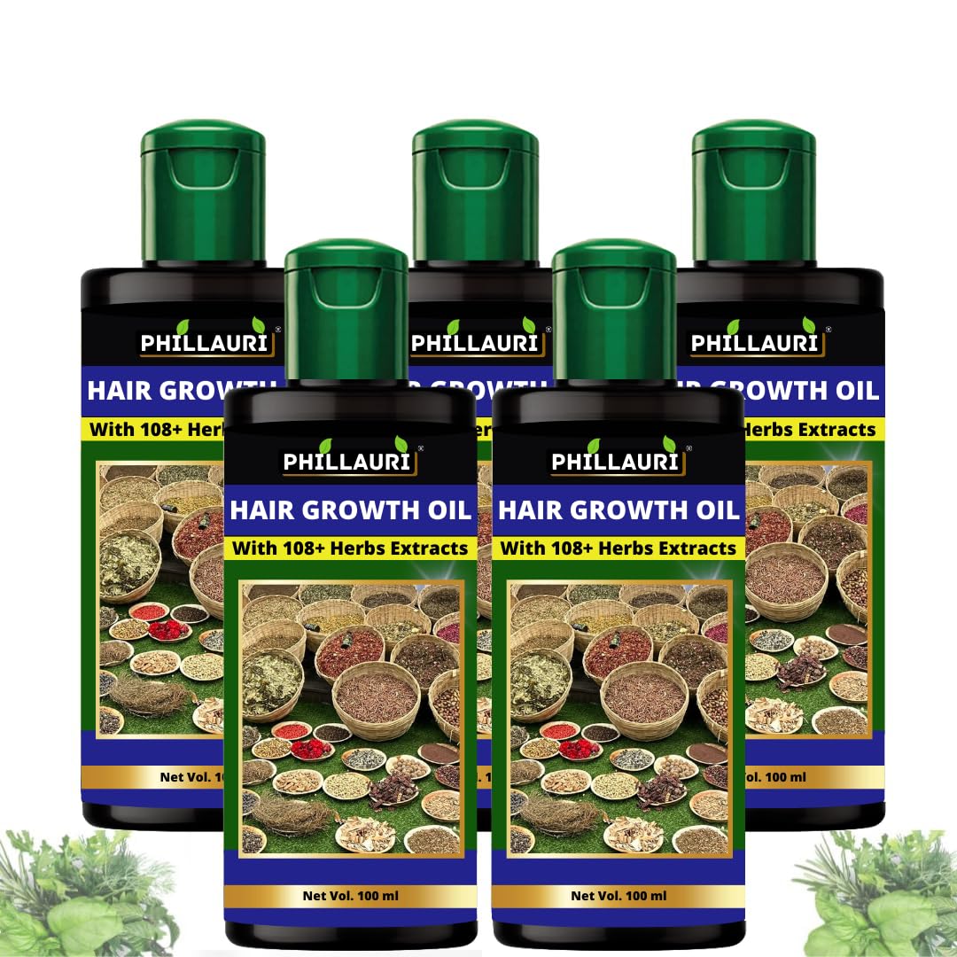 Pure Herbs Hair Oil for Hair Growth, Hair Fall & Dandruff Control - 500ml | Nourishing Treatment for Dry Scalp & Damaged Hair | Perfect for Daily Hair Care & Styling