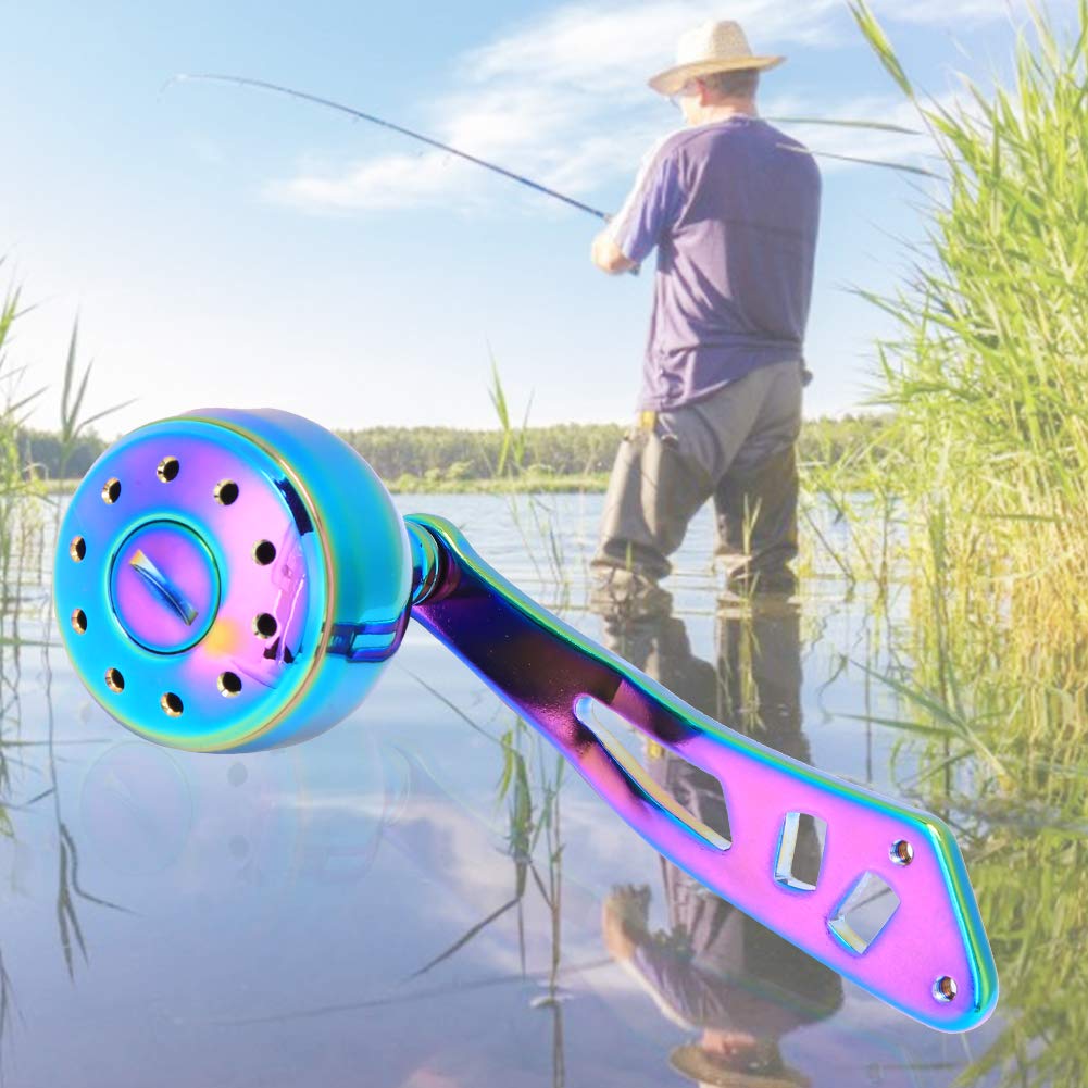 Aluminum Alloy Fishing Power Handle - Colorful Baitcasting Reel Handle for Bass Fishing & Saltwater Fishing | Upgrade Your Baitcasting Rocker for Smooth Casting & Retrieving