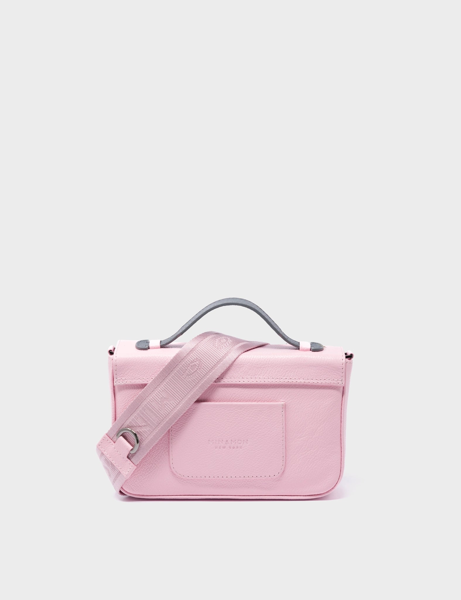 Amantis Parfait Pink Leather Crossbody Mini Handbag with Floral Design - Perfect for Date Night, Parties & Everyday Use