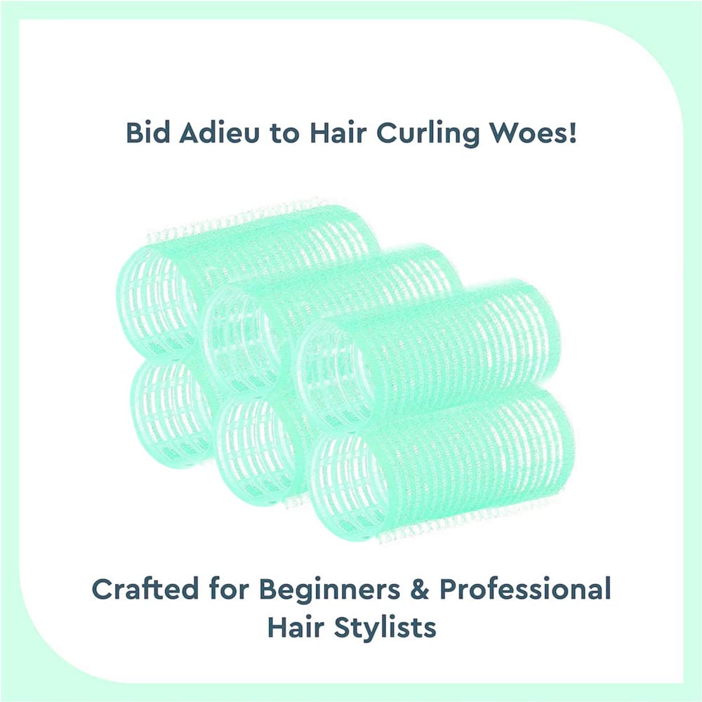 Self Grip Hair Curlers for Women & Girls - 12 Pack Tandem Rollers for Salon-Quality Hairstyles at Home (Multicolor) - Perfect for Beach Waves, Curly & Voluminous Looks