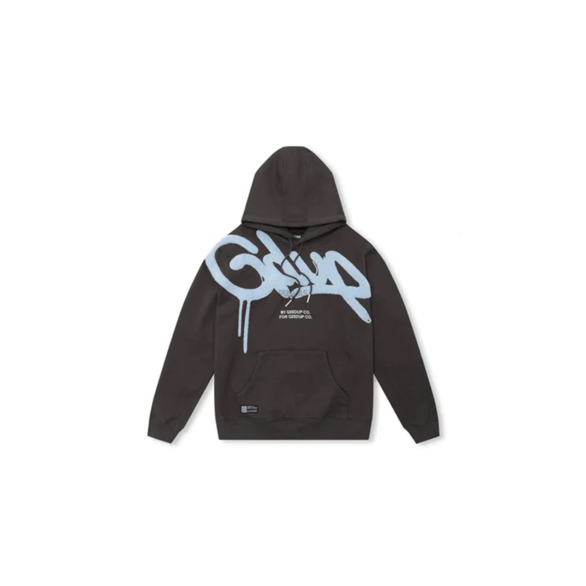 Geedup Handstyle Hoodie 'Graphite Pale Blue' (2023) - Trendy Streetwear Pullover for Men & Women | Perfect for Casual Outfits, Gym Wear & Urban Fashion