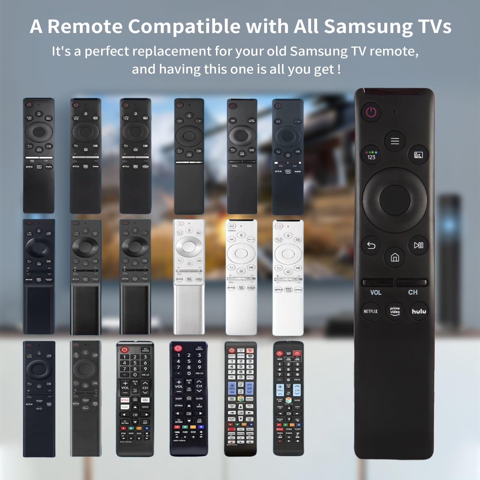 Universal Remote Control for Samsung Smart TV - Replacement for Samsung 4K UHD LED HDTV (BN59-01310C) | Works with Curved & Flat Screens | Perfect for Home Theater & Living Room Entertainment