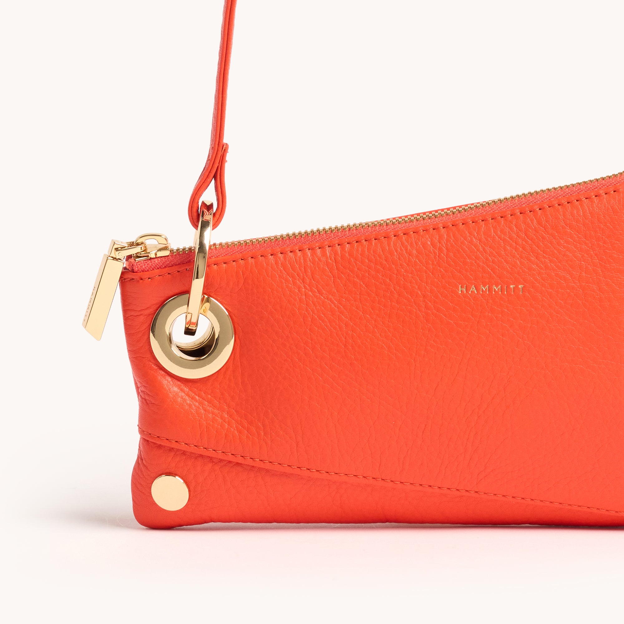 Nash Pochette Handbag - Stylish Habanero & Gold Crossbody Bag for Women | Perfect for Parties, Dates & Everyday Use
