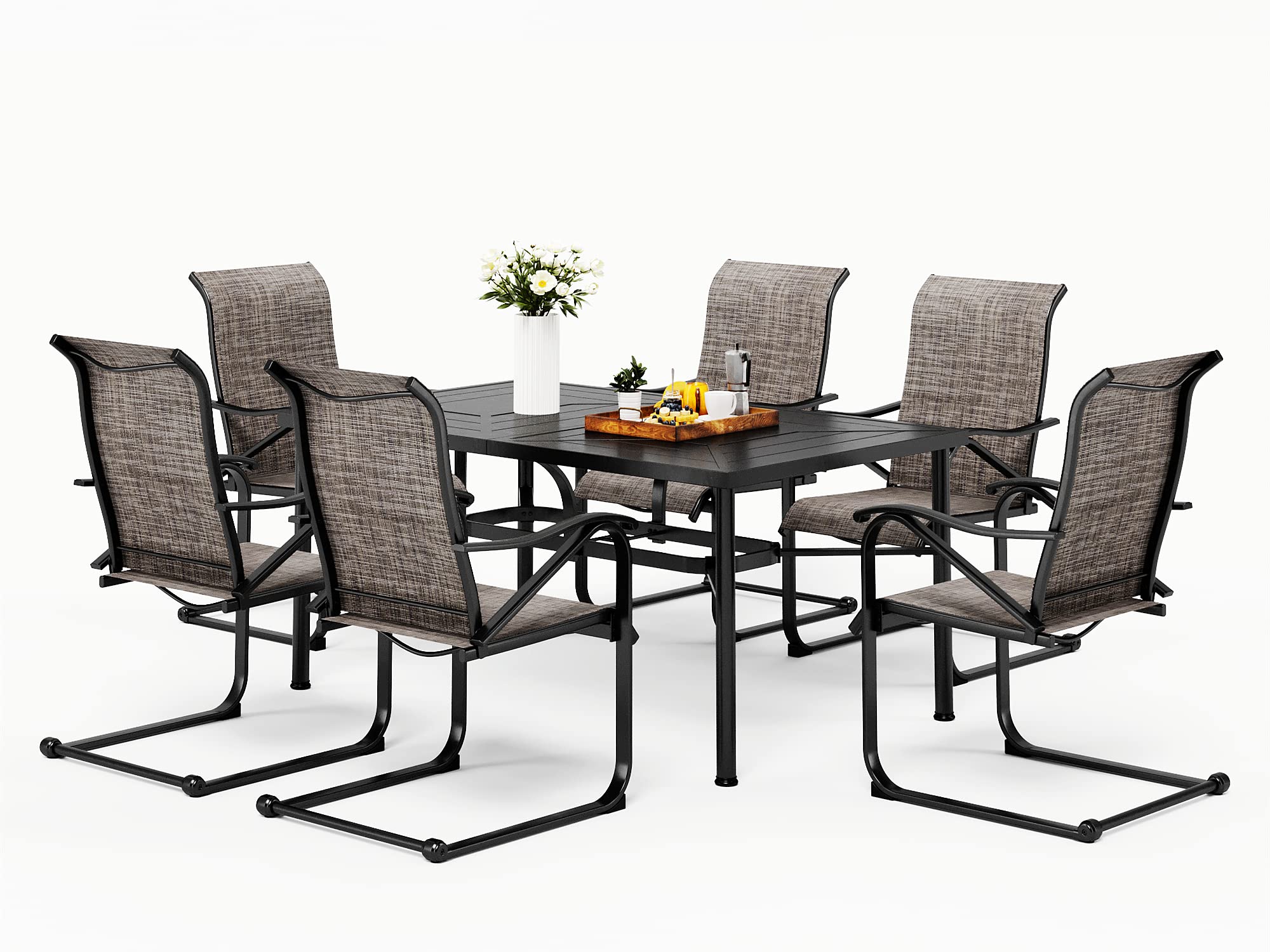 MFSTUDIO 7-Piece Outdoor Dining Set - 64