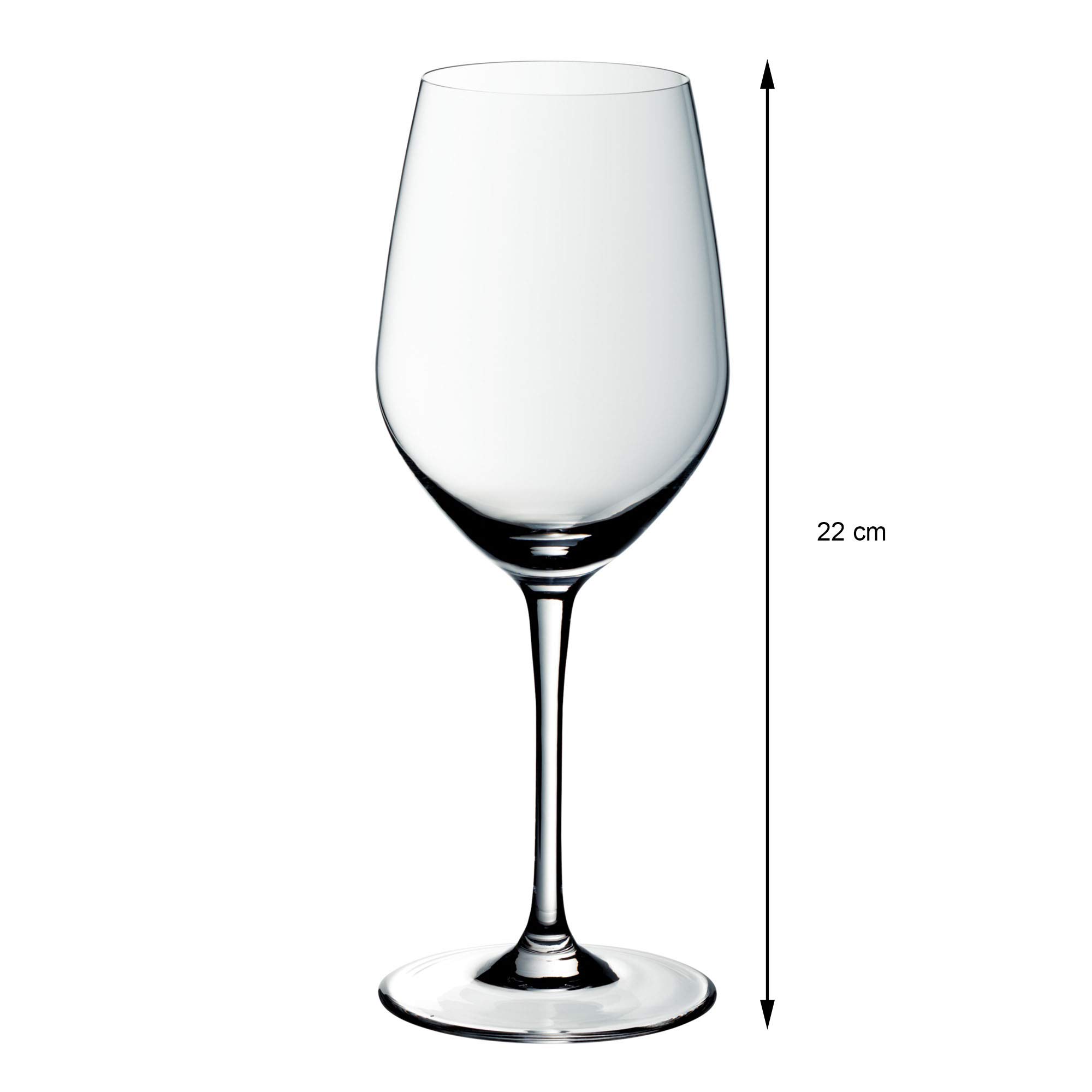 Premium WMF Easy Plus 0910032040 Red Wine Glasses Set - 6-Piece Crystal Clear Stemware for Cabernet, Merlot & Pinot Noir - Perfect for Dinner Parties, Romantic Dates & Wine Tasting Events