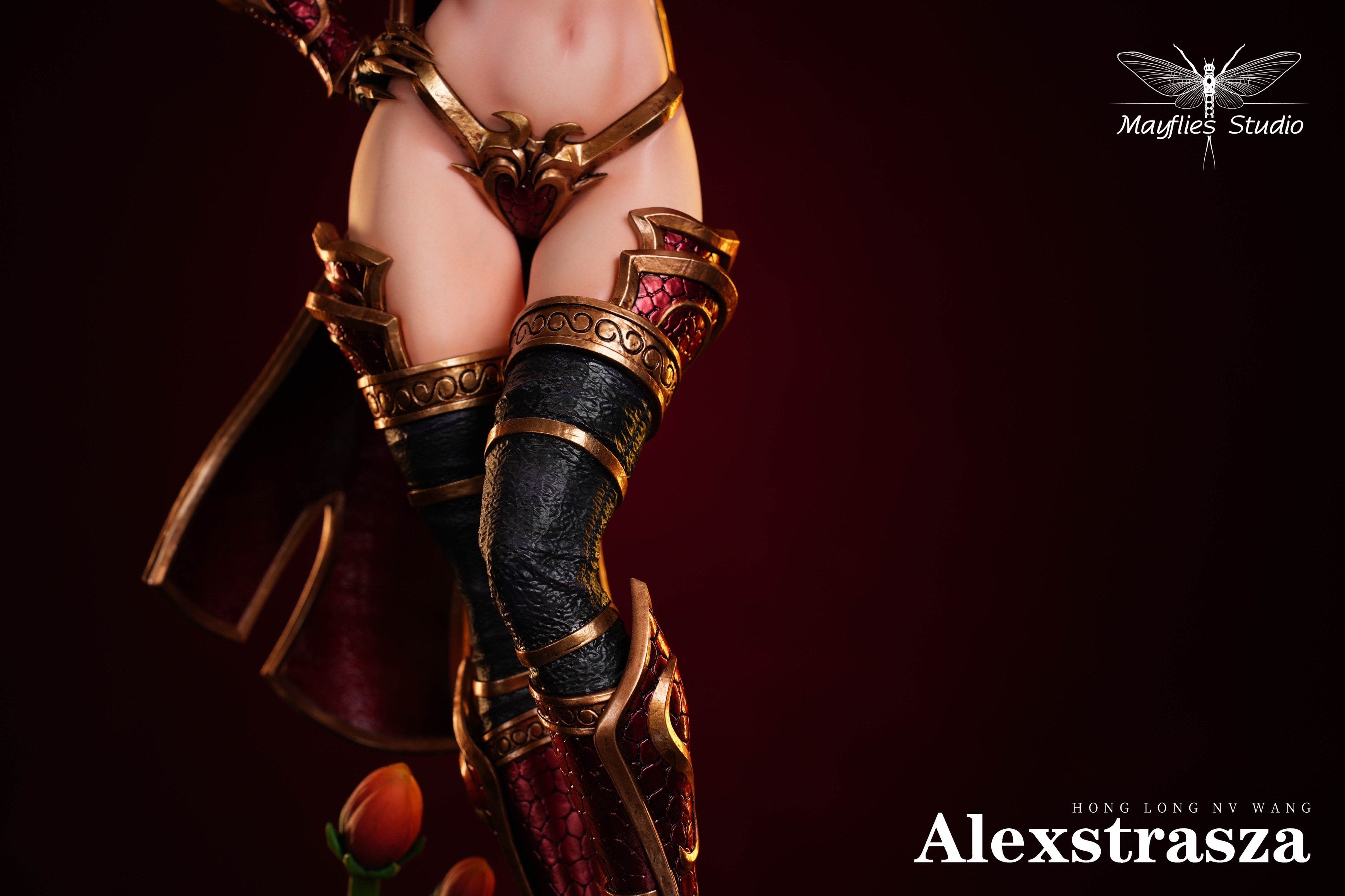 Mayflies Studio World of Warcraft Alexstrasza Statue - Dragon Queen Collectible Figure for WoW Fans | Perfect for Gaming Room Decor & Fantasy Collection Displays