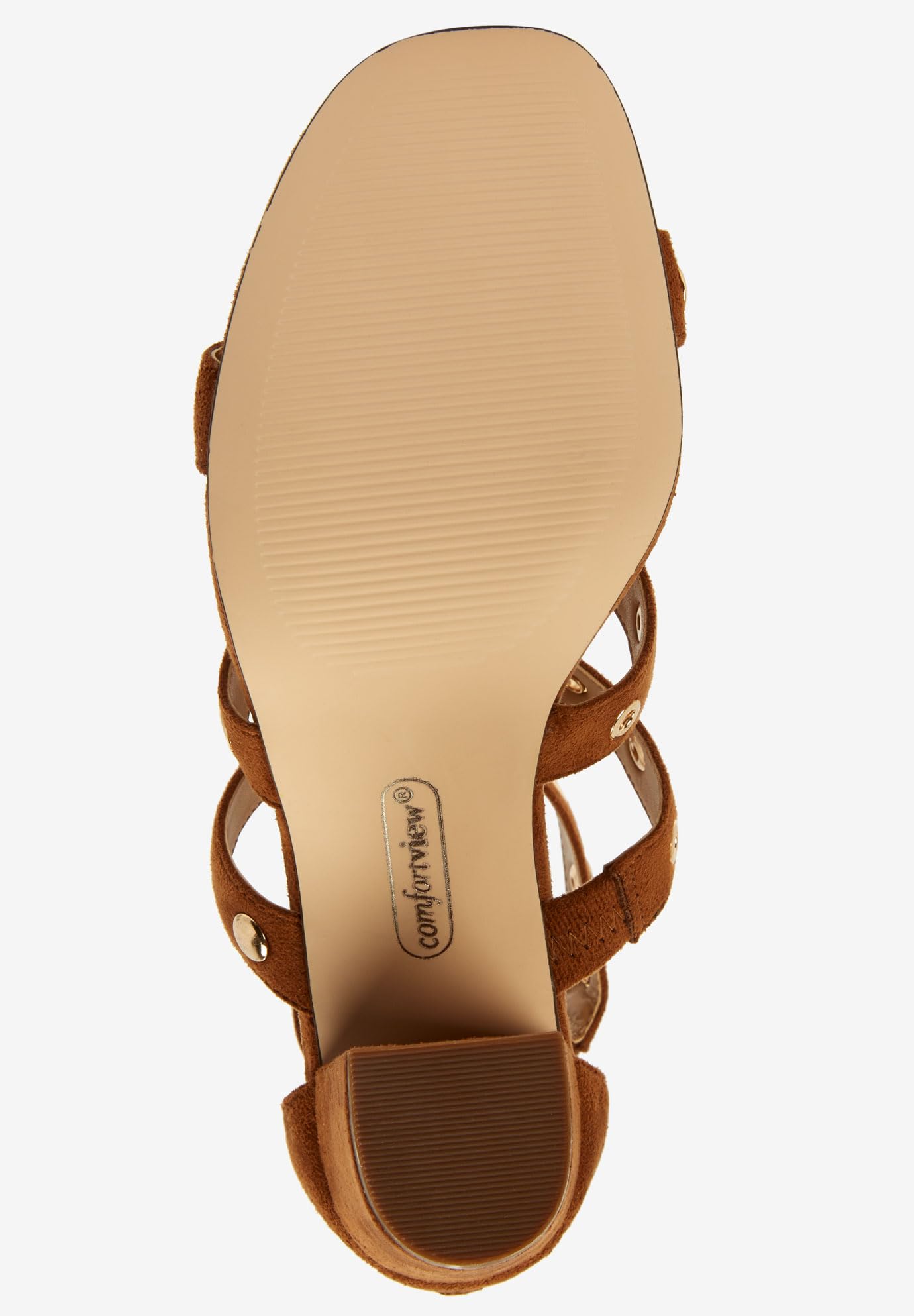 Comfortview Women's Wide Width The Giada Sandal - Comfortable Casual & Dressy Summer Sandals for Walking, Travel, and Beach Outings