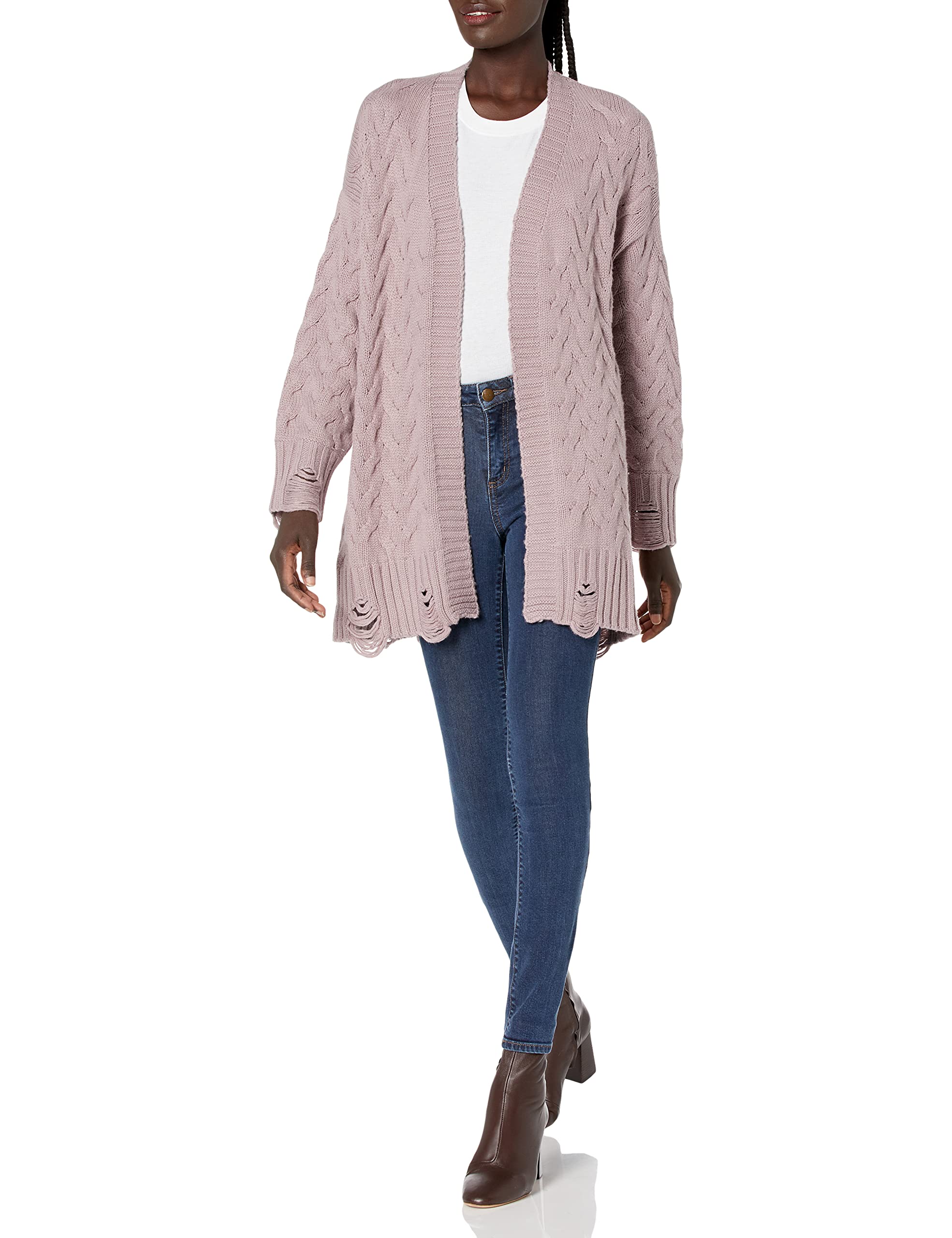 Stylish Women's Long Sleeve Cardigan Sweater - Perfect for Fall & Winter Layering, Office Wear & Casual Outfits