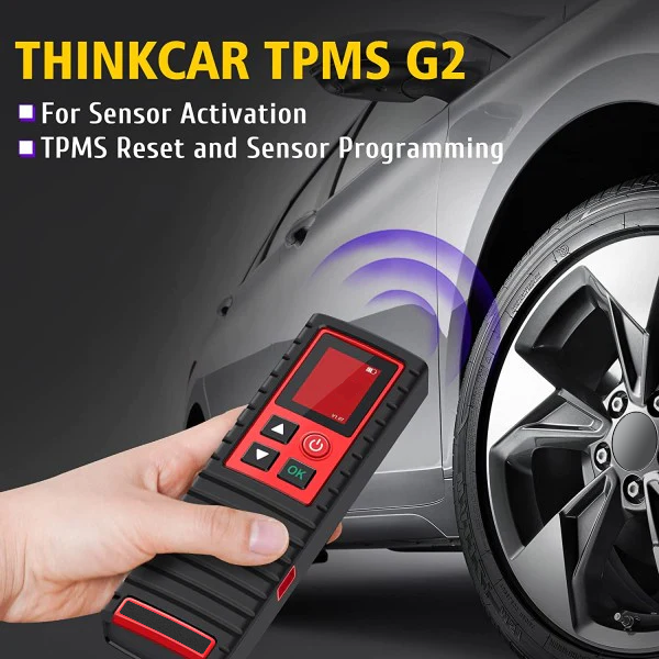 THINKTPMS G2 TPMS Relearn Tool - Tire Pressure Monitoring System Reset & Programmer for TPMS Sensors - Diagnose, Activate & Reset TPMS - Perfect for Auto Shops & DIY Car Maintenance