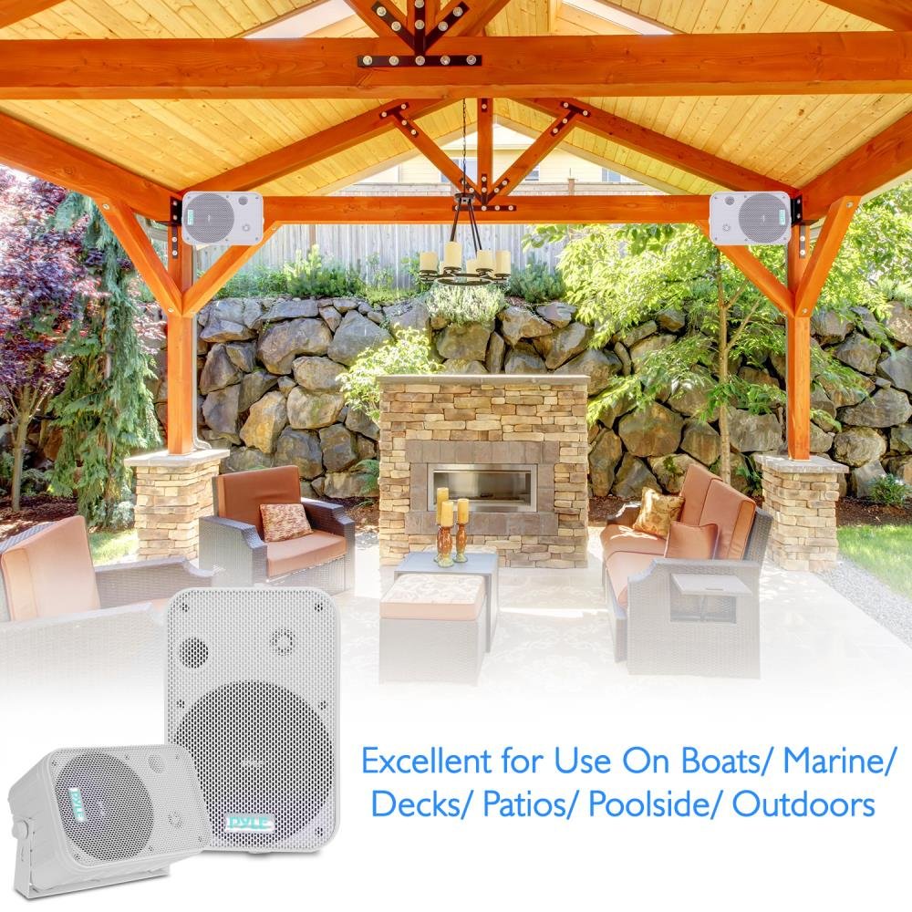 Pyle 2-Way Speaker System Pair - 500W Peak Power 6.5