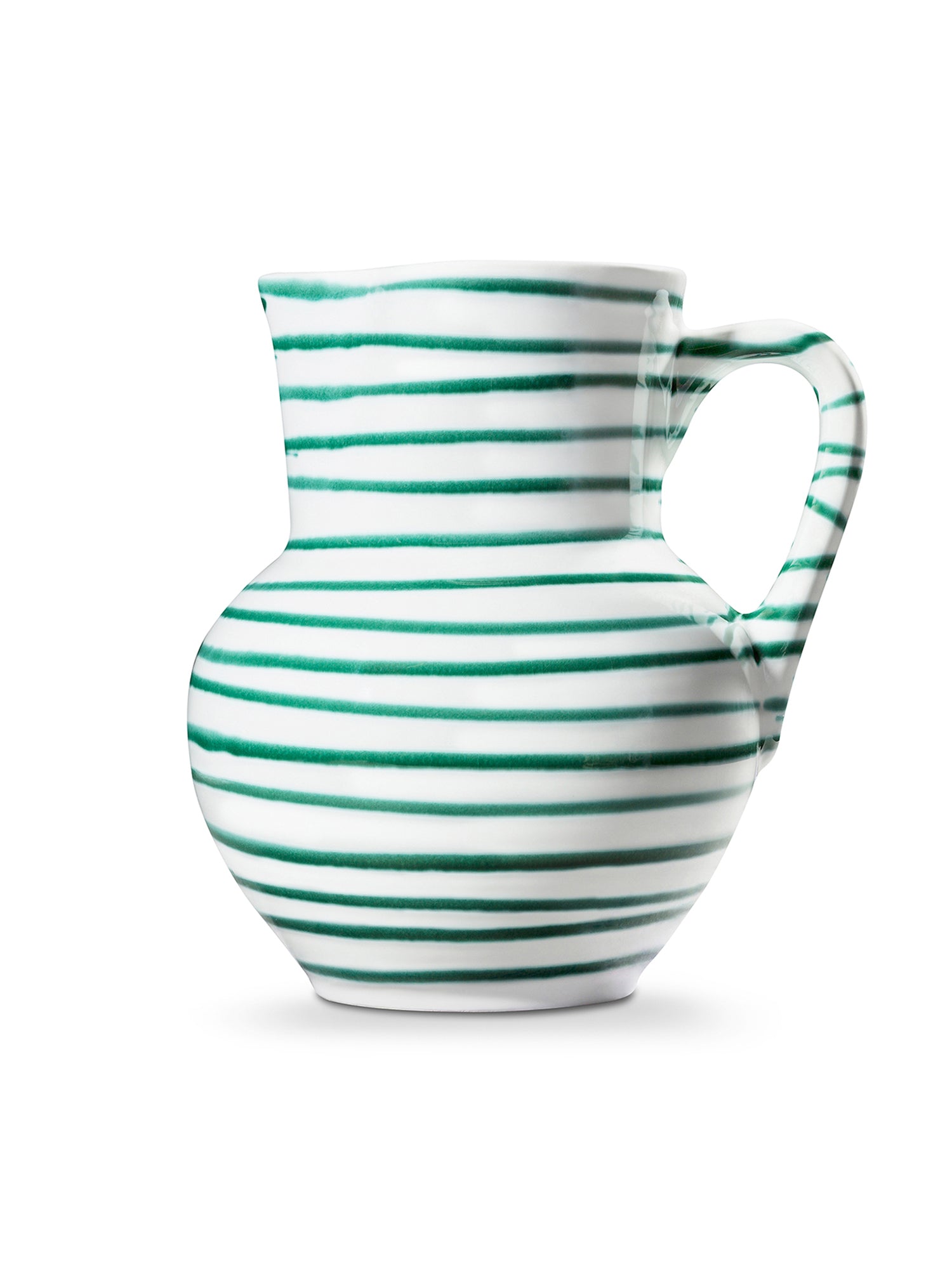 Premium Green Swirl Glass Pitcher - 68oz BPA-Free Pitcher with Lid & Spout - Perfect for Iced Tea, Lemonade, Cocktails & Summer Drinks - Elegant Home & Kitchen Decor