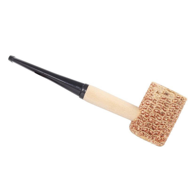 Premium Corn Cob Tobacco Pipe with 5mm Filter - Detachable, Portable, Straight & Curved Mouth Options - Large Size for Smooth Smoking - Perfect for Outdoor Camping, Travel & Relaxation