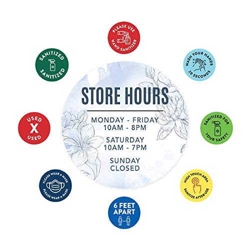 Store Hours Floral Custom