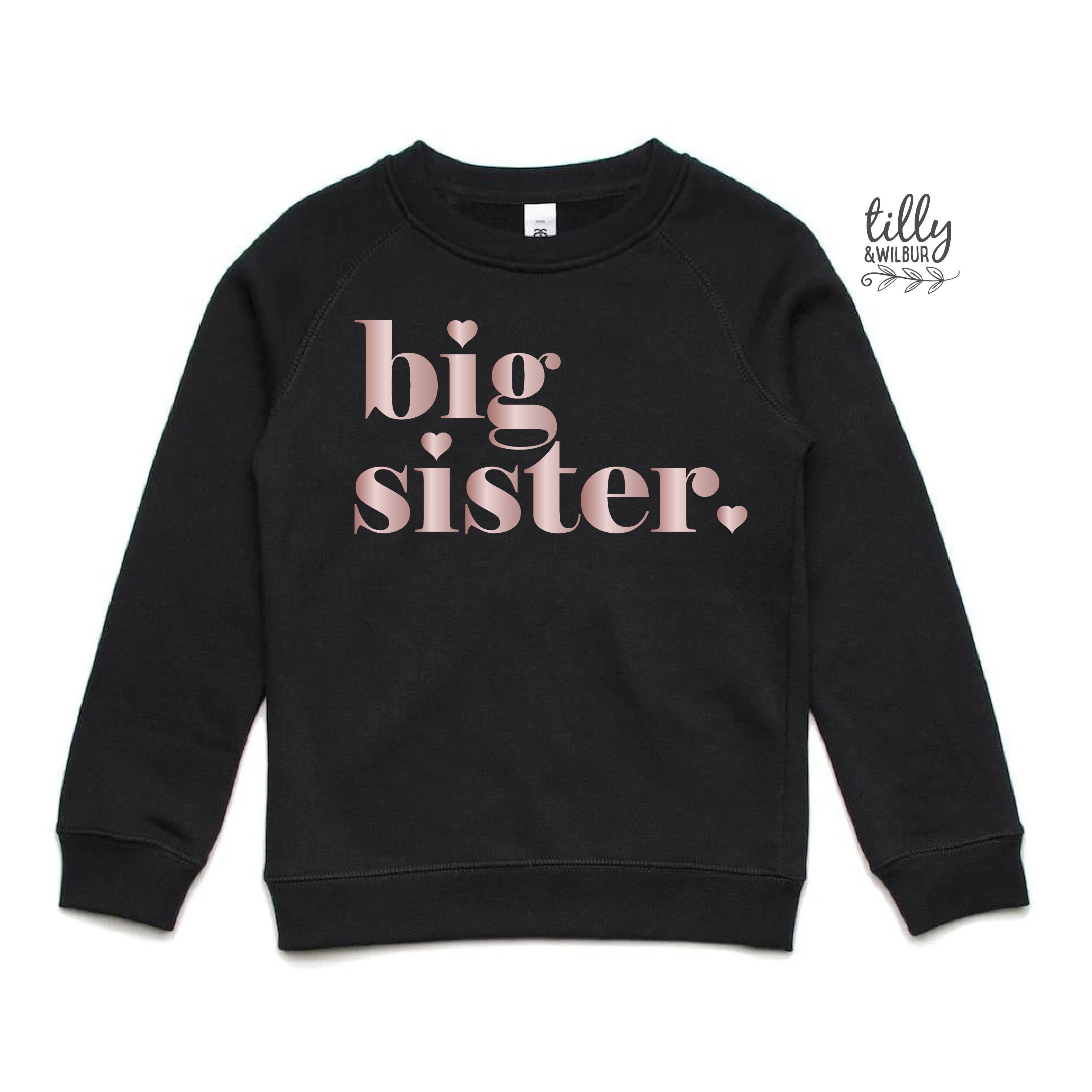 Big Sister Sweatshirt - Comfortable & Stylish Pullover for Women - Perfect for Family Events, Sibling Bonding & Casual Outfits