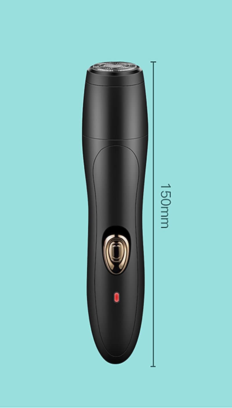 QIYUDS 2-in-1 Painless Men's Nose & Ear Hair Trimmer with Cleaning System - Wet/Dry USB Rechargeable Facial Hair Remover for Grooming | Perfect for Travel, Home & Professional Use