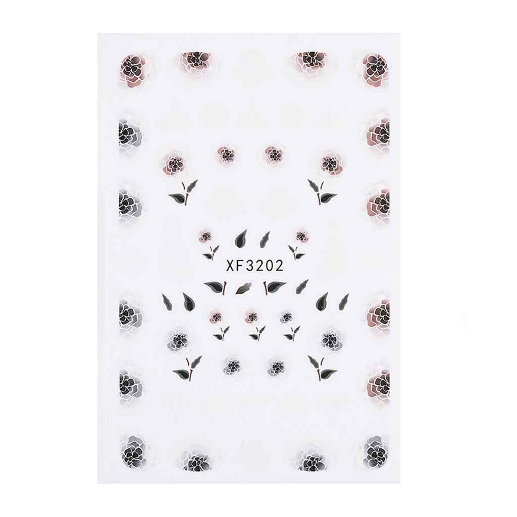 Waterproof Rhinestones Glue for Nails - Wind Retro Patch Nail Applique Stickers, 3D Nail Jewelry Decorations | Perfect for Winter Nail Art, Full Nail Wraps & DIY Nail Designs