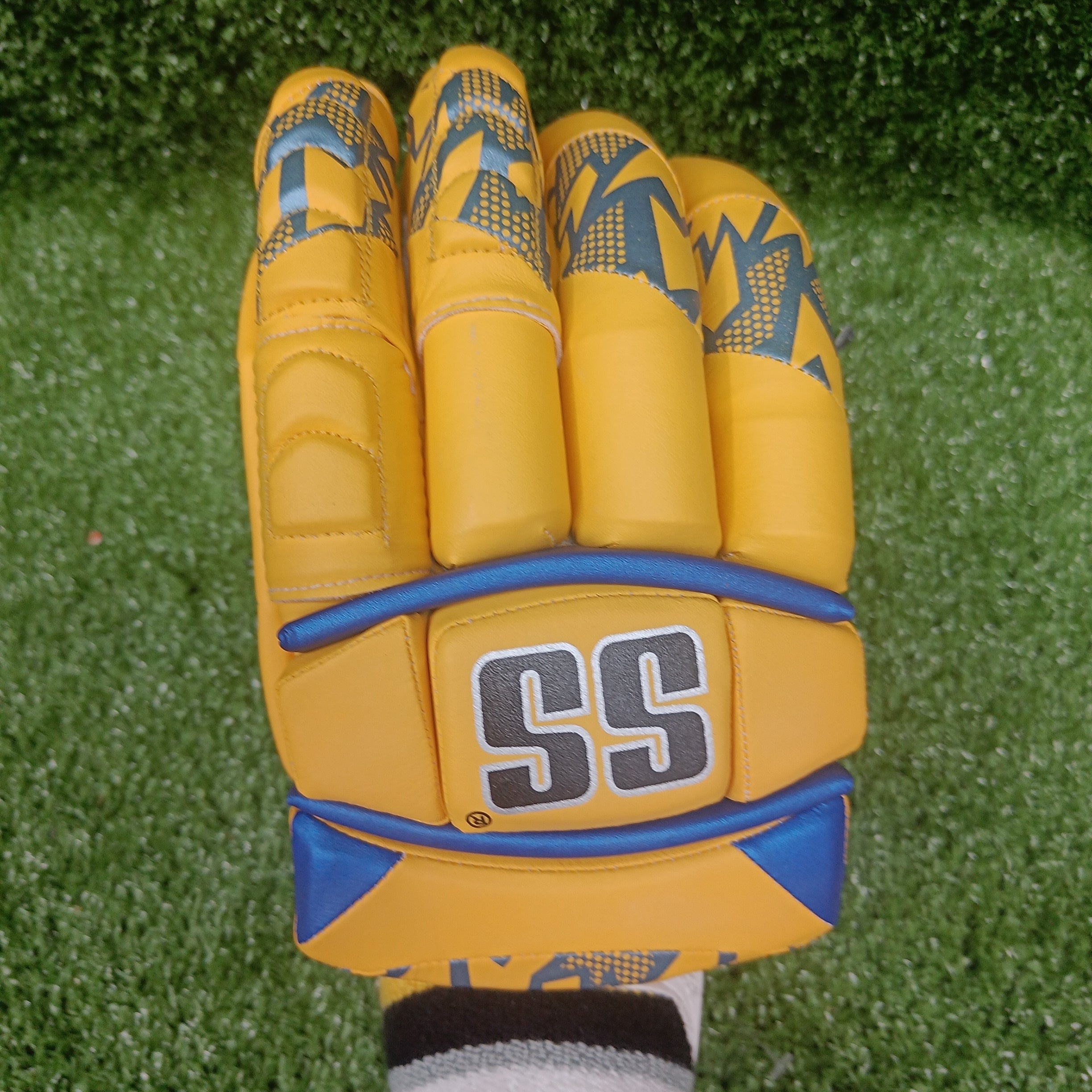 Premium SS Super Test Chennai Super King IPL Cricket Batting Gloves - Professional Quality for Cricket Matches & Training Sessions