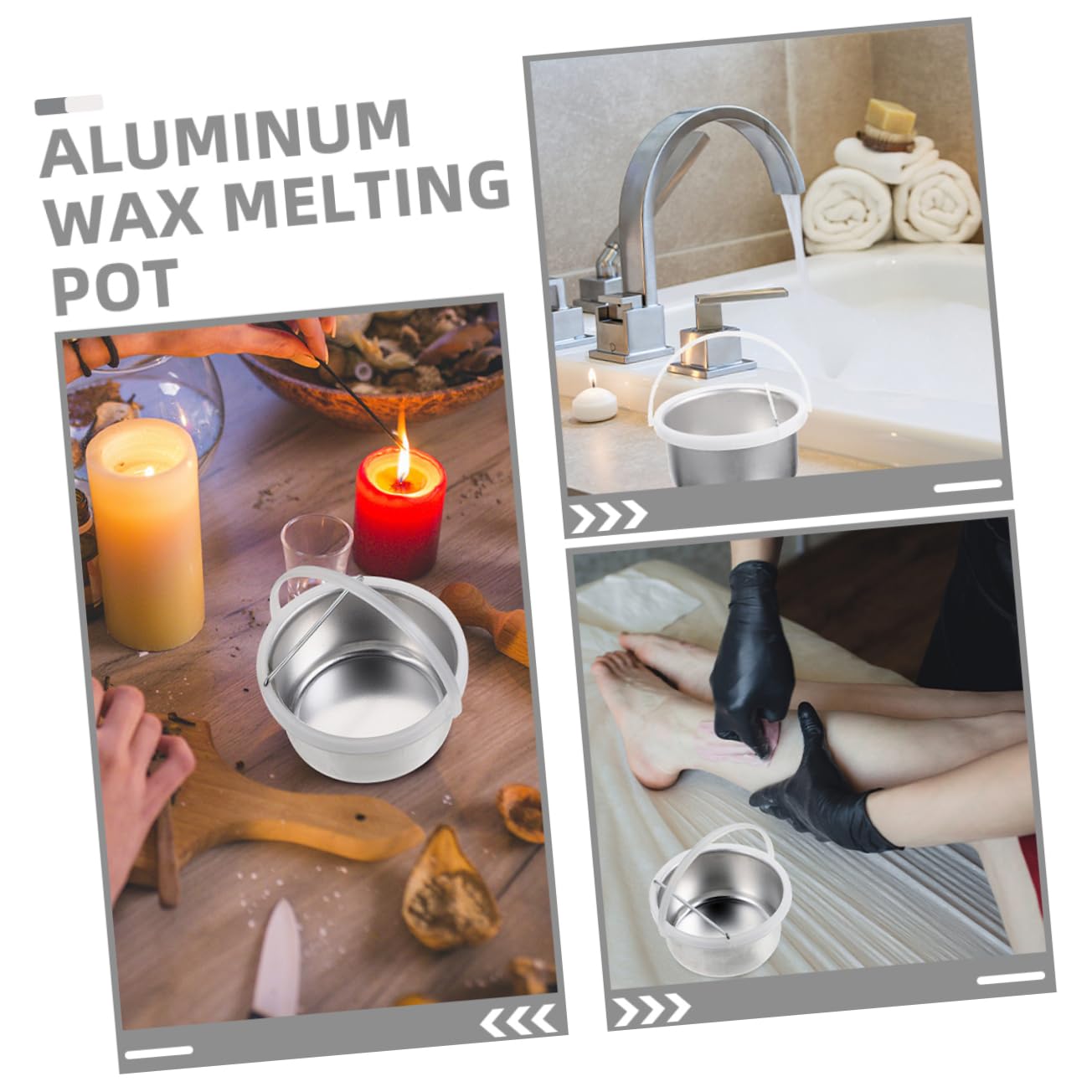 VILLFUL Professional 400CC Wax Warmer Pot - Salon & Home Wax Melting Bowl for Hair Removal, Eyebrow Shaping & Skin Care - Perfect for DIY Spa, Beauty Treatments & At-Home Waxing