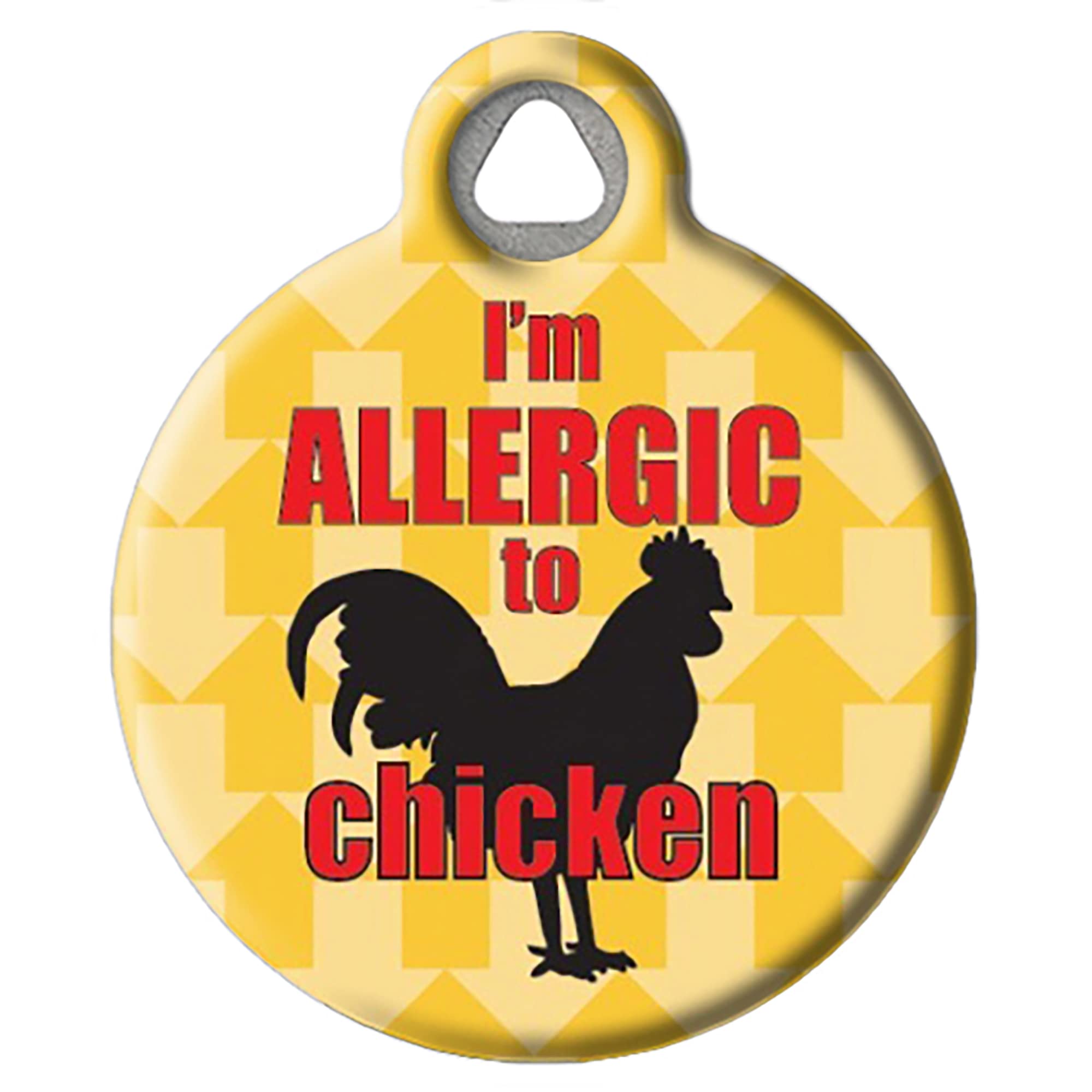 Custom Medical-Alert Dog Tag for Allergies - Personalized Pet ID Tag for Dogs & Cats - Engraved 
