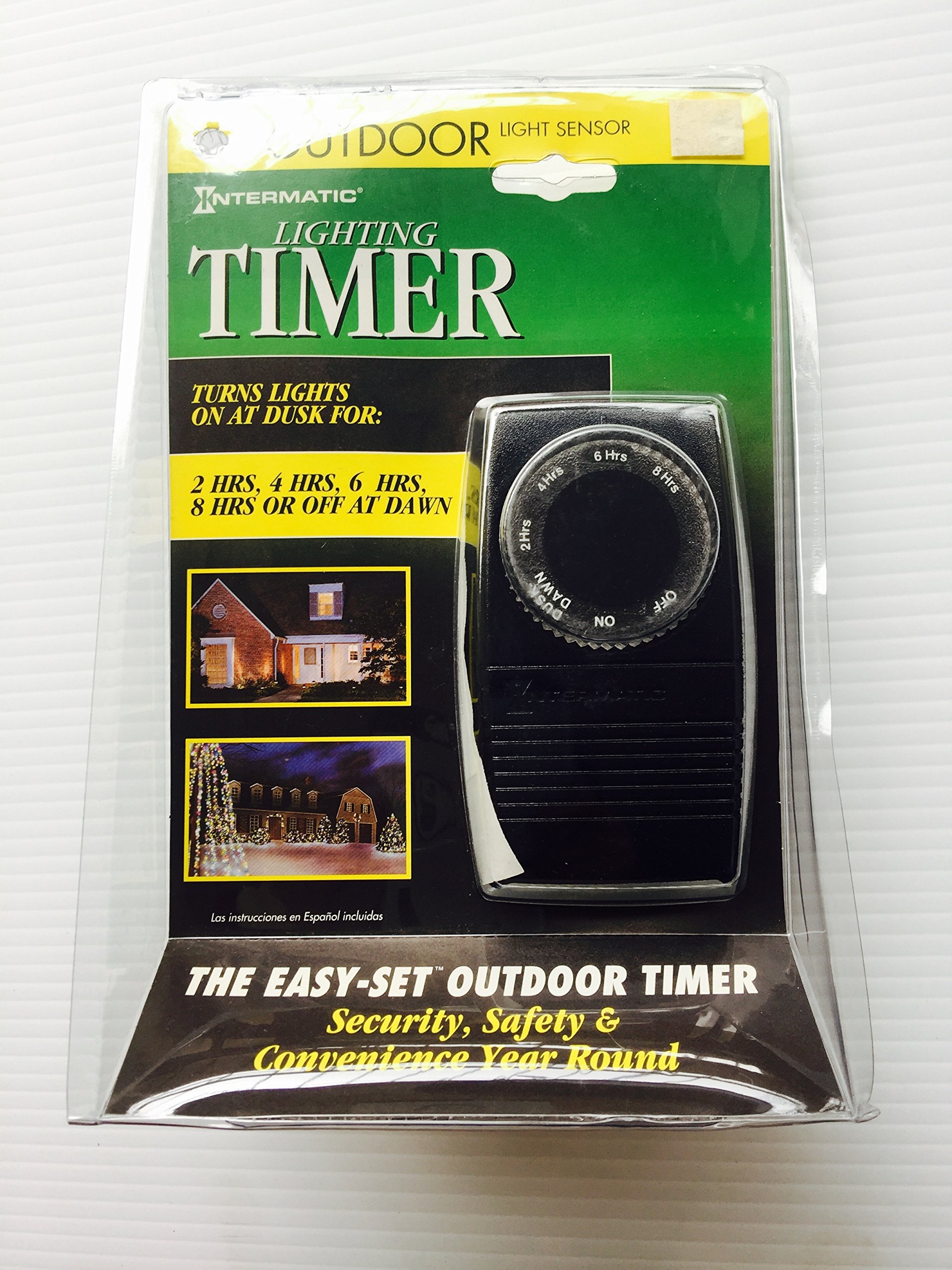 Intermatic Outdoor Photoelectric Timer - Automatic Light Control for Gardens, Patios, and Security Lighting | Weatherproof & Energy Efficient