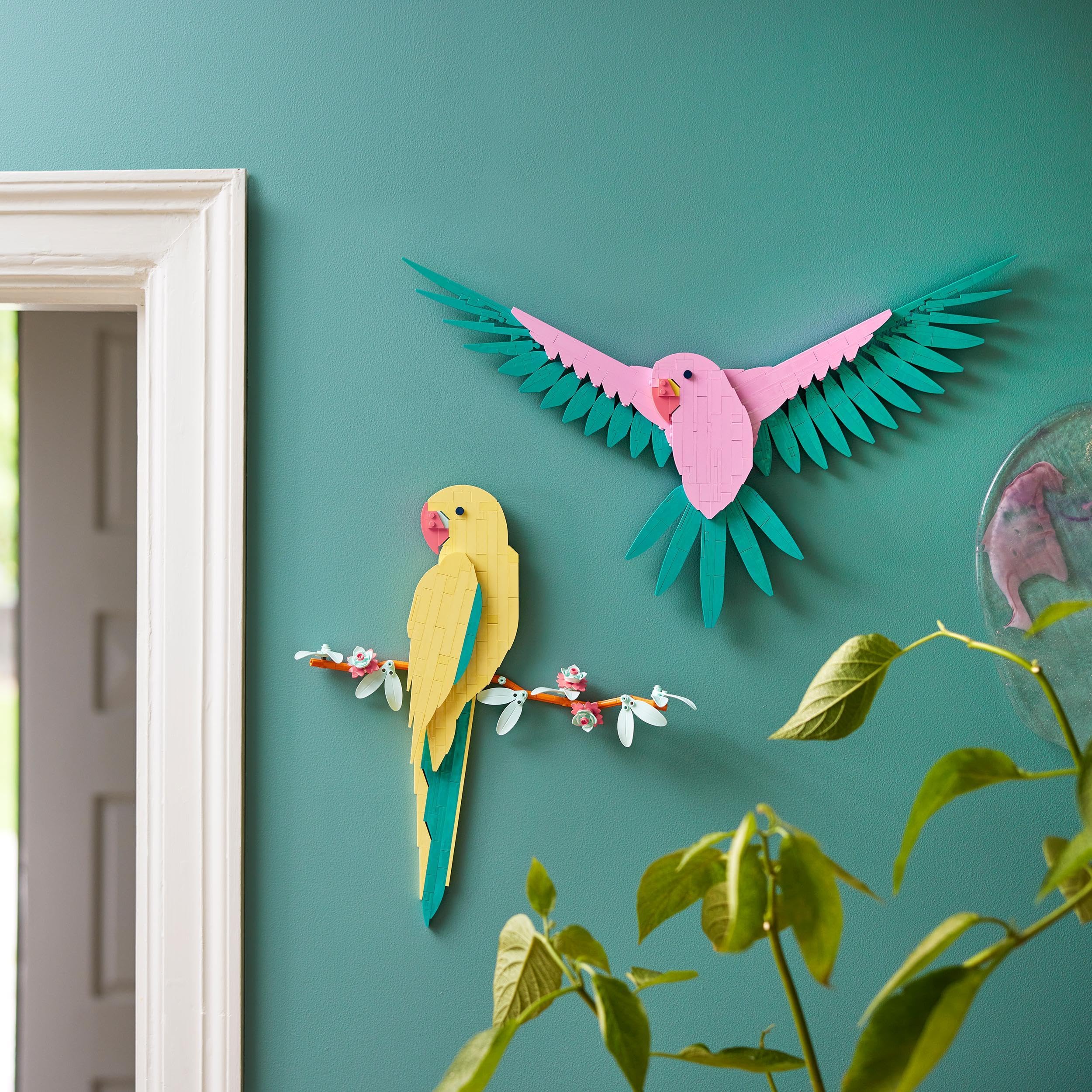 LEGO Art The Wild Collection – Macaw Parrots, DIY Wall Art Decor with Exotic Bird Design, Creative Craft Kit for Adults, Unique Gift for Women & Men, Him & Her (Set 31211) – Perfect for Home Office, Living Room & Bedroom Decor