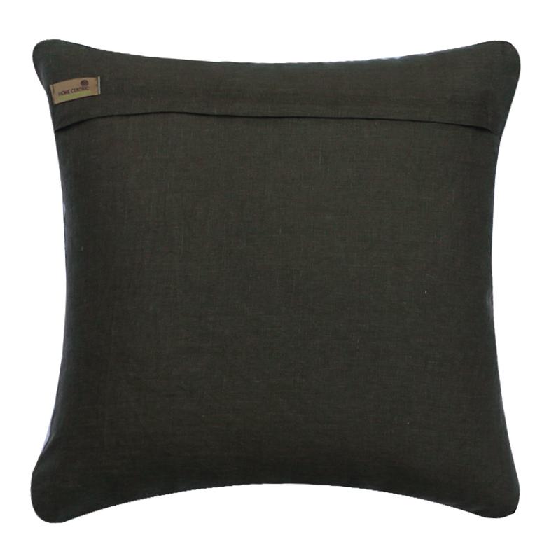 Aphaea Brown & Ivory Velvet & Linen Throw Pillow Cover - Soft Decorative Cushion Cover for Sofa, Bed, Living Room & Home Decor