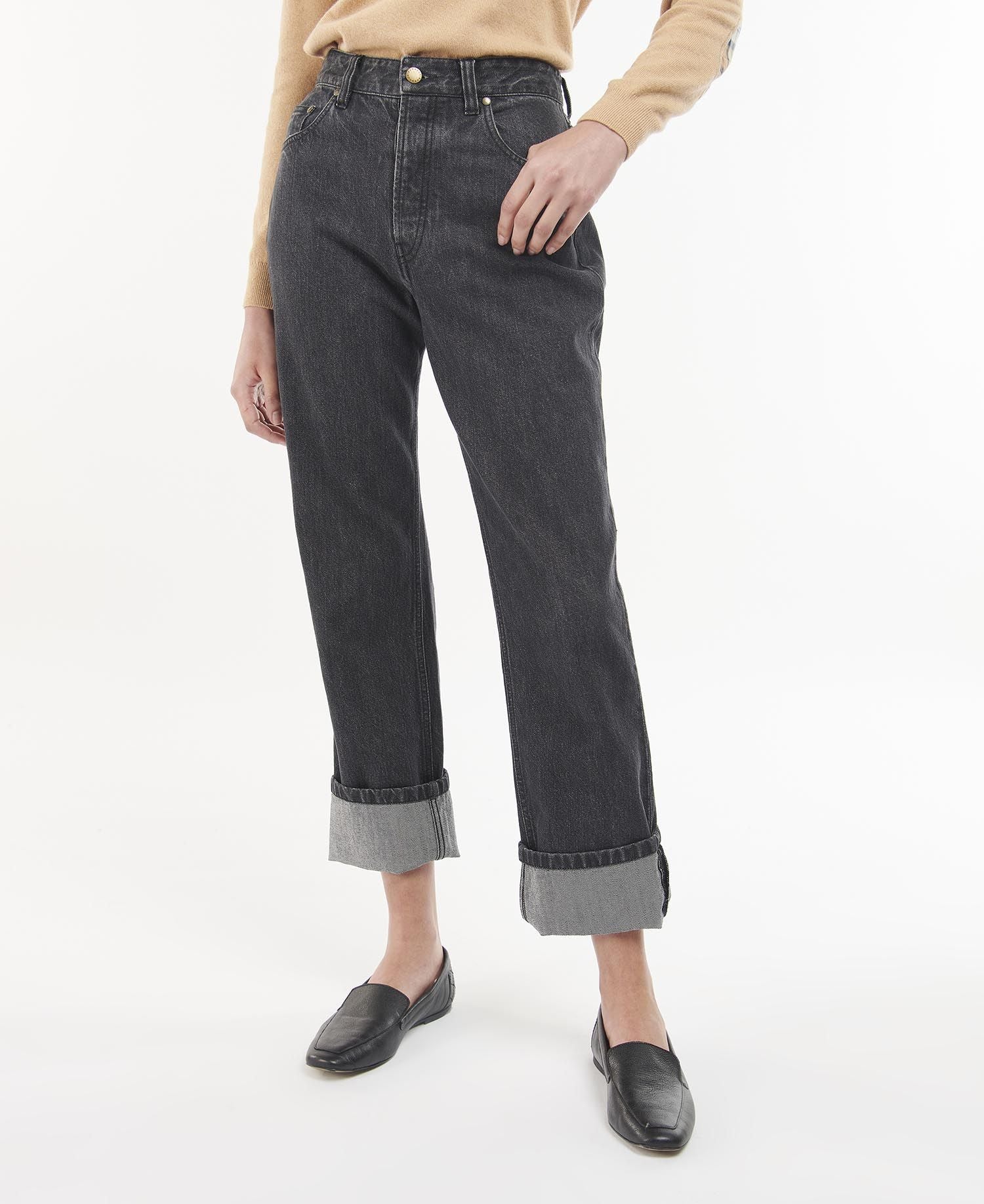 BARBOUR Moorland High Rise Jeans for Women - Classic Black Denim Pants, Comfortable & Stylish - Perfect for Casual Outfits, Workwear & Outdoor Activities