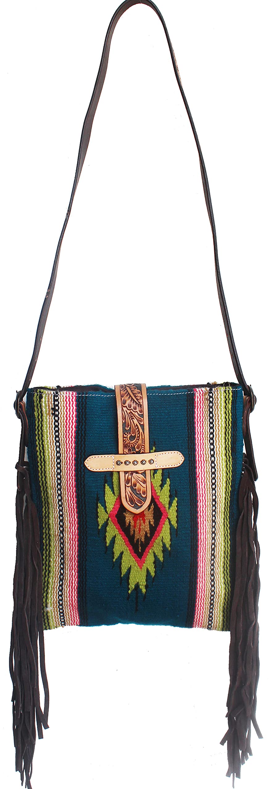 CHALLENGER Women's Western Handwoven Wool Rodeo Cowgirl Purse - Stylish Shoulder Handbag for Country Rodeo & Western Fashion (Model 27FK71) | Perfect for Rodeo Events, Country Concerts & Western Outfits