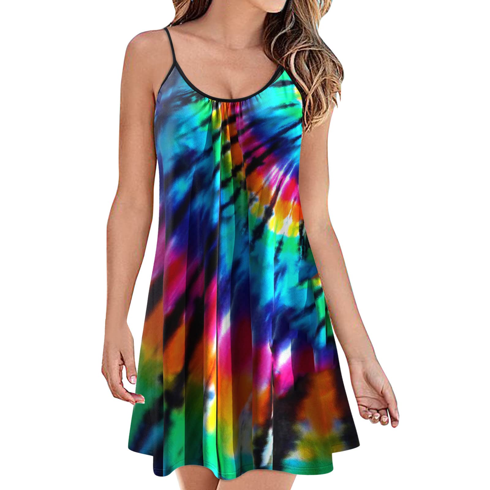 Petite Women's Vintage Bohemian Sun Dresses - Flowy Summer Silver Party Dresses & Plus Size Bodycon Dresses | Perfect for Beach Vacations, Garden Parties & Casual Outings
