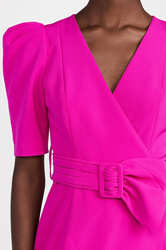Black Halo Maricopa Crossover Mini Dress - Women's Elegant Cocktail Party & Evening Dress for Special Occasions