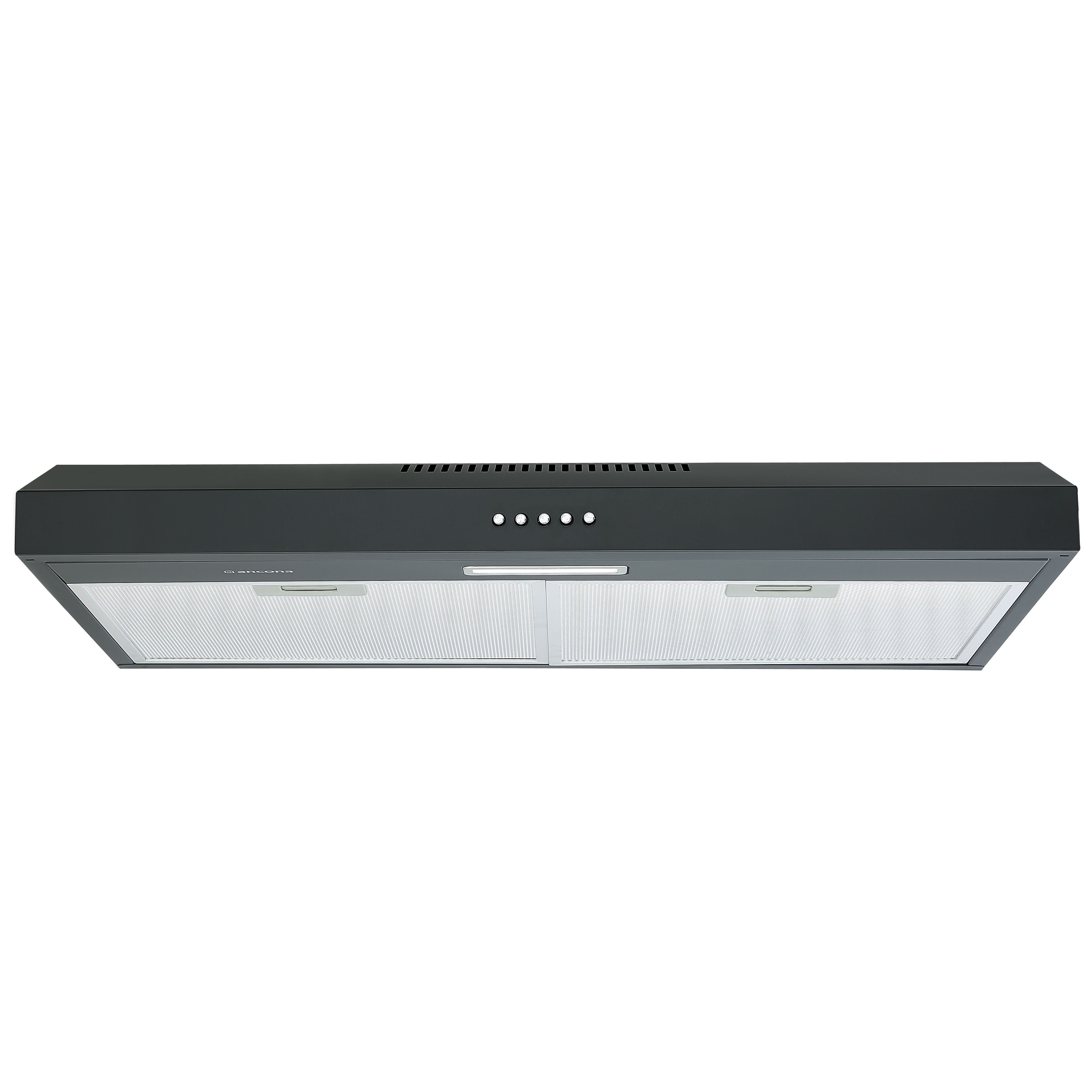 Ancona 30 Inch Convertible Under Cabinet Range Hood in Matte Black - Powerful Kitchen Ventilation for Smoke & Odor Removal
