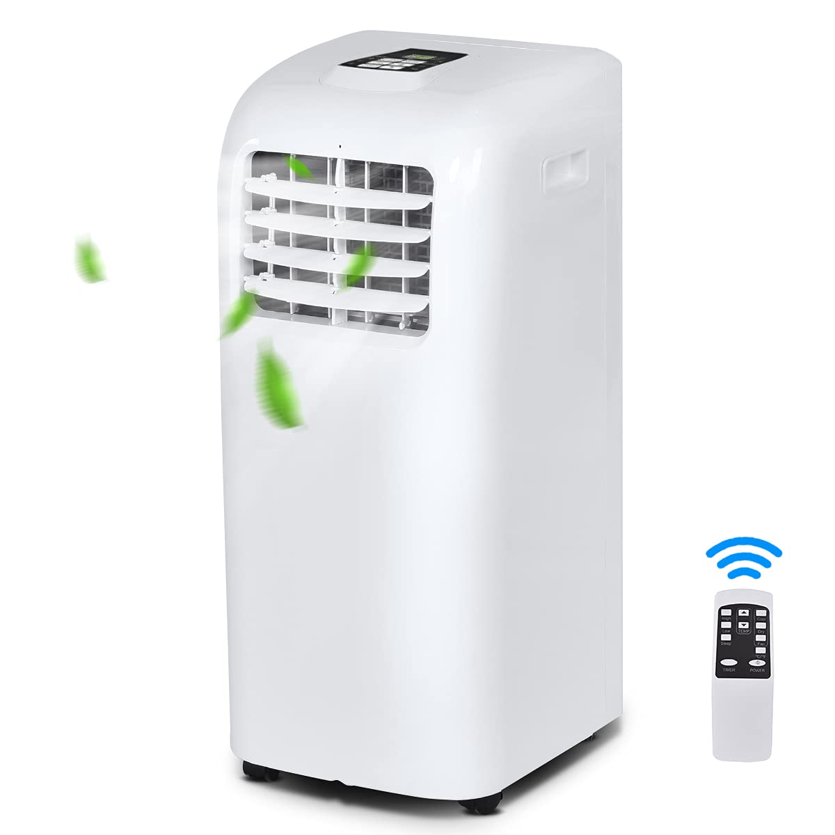 3-IN-1 Portable Air Conditioner 8000 BTU - Cooling Floor AC Unit with Dehumidifier & Remote Control - Includes Window Mount Kit - Perfect for Office, Dorm Room, Bedroom & Small Spaces - Stay Cool All Summer