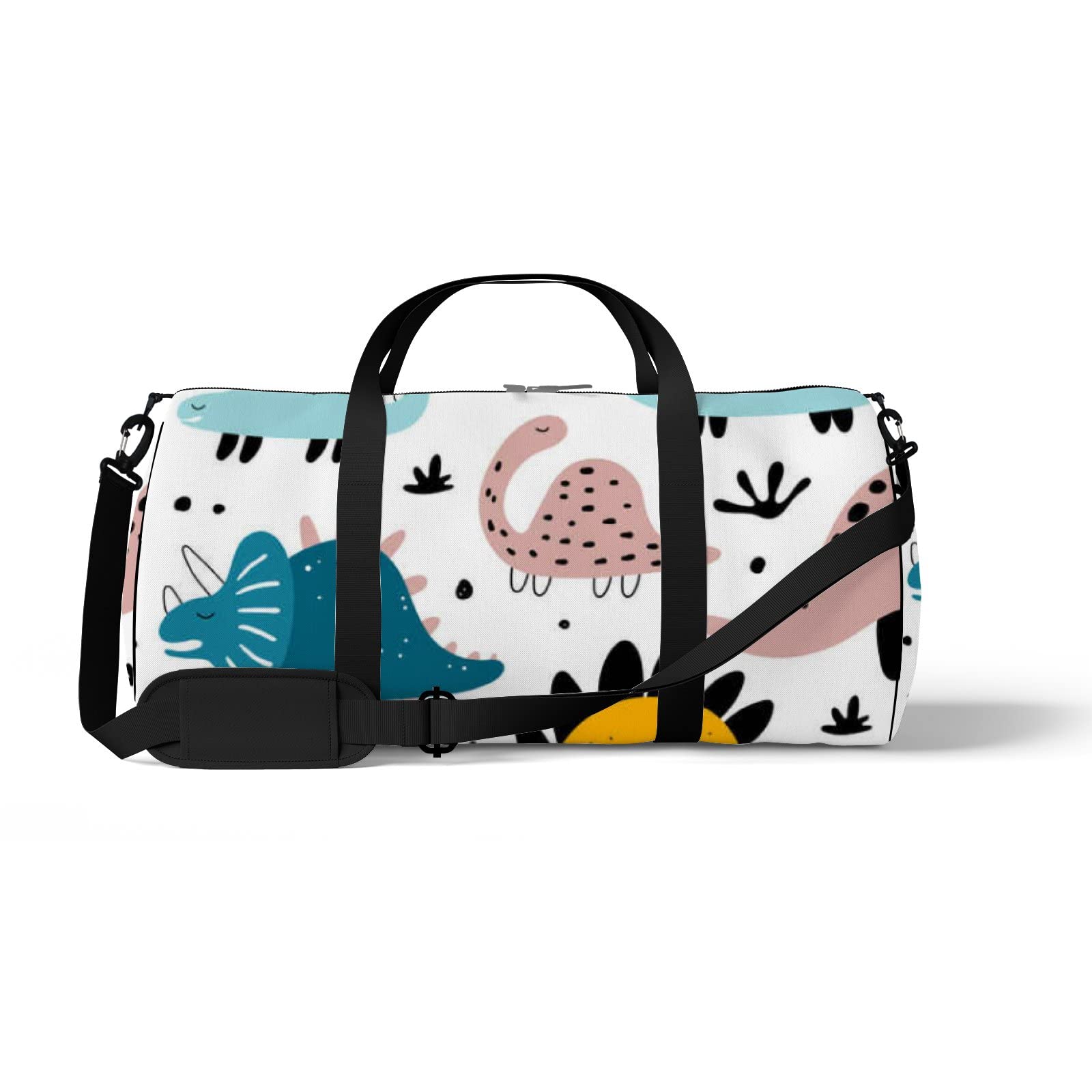 Watercolor Peach Fruit Print Travel Duffel Bag for Men & Women - Lightweight Weekender Overnight Gym Tote Bag - Perfect for Sports, Gym, Weekend Getaways & Travel