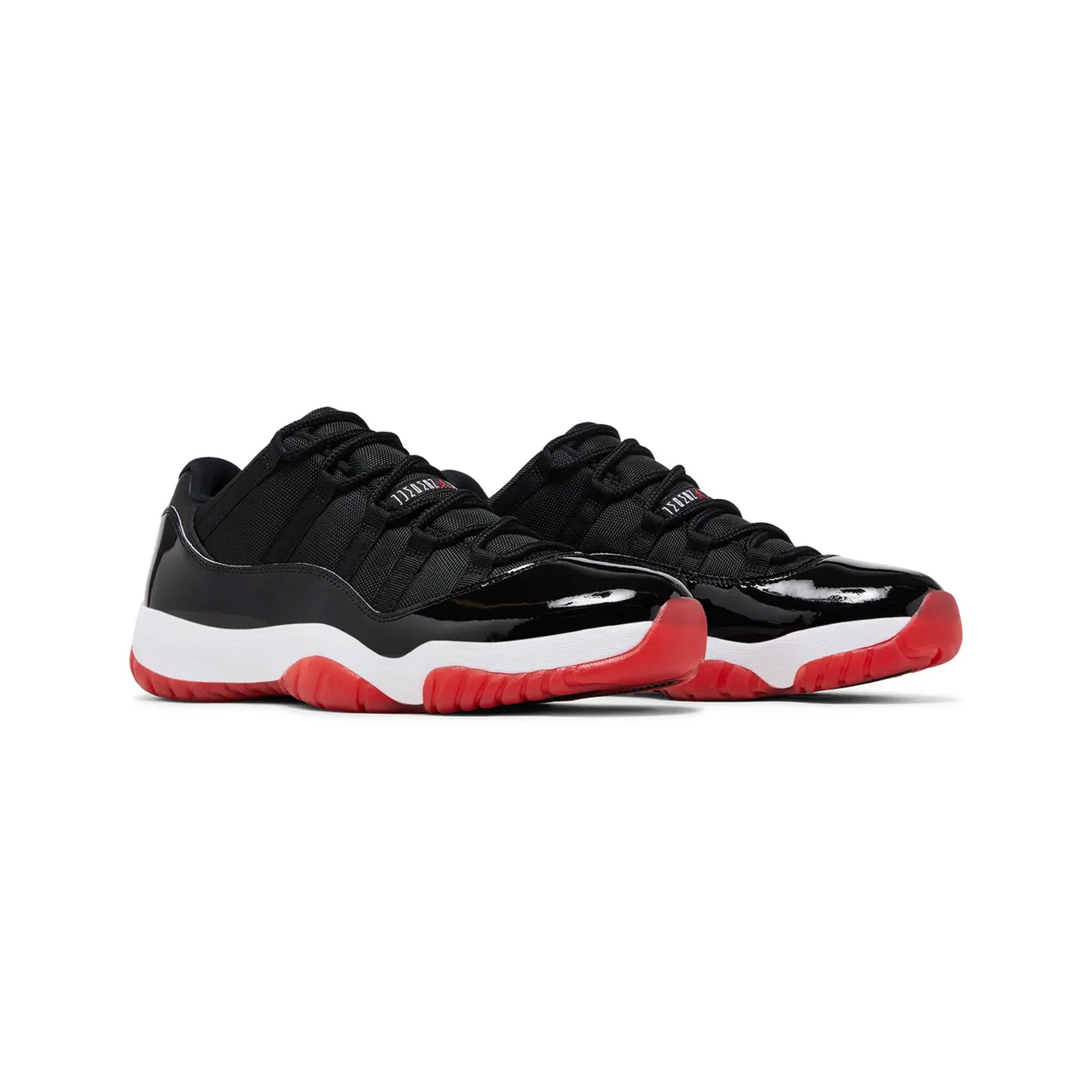Air Jordan 11 Retro Low 'Bred' Men's Basketball Shoes 2025 - Authentic Nike Sneakers for Casual Wear & Court Performance