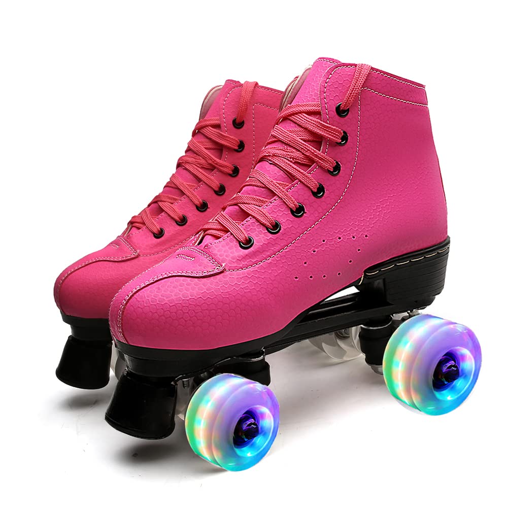 Best High-Top Quad Roller Skates for Adults - Outdoor & Rink Speed Skating Boots for Women & Men - Perfect for Fitness, Roller Derby & Recreational Skating