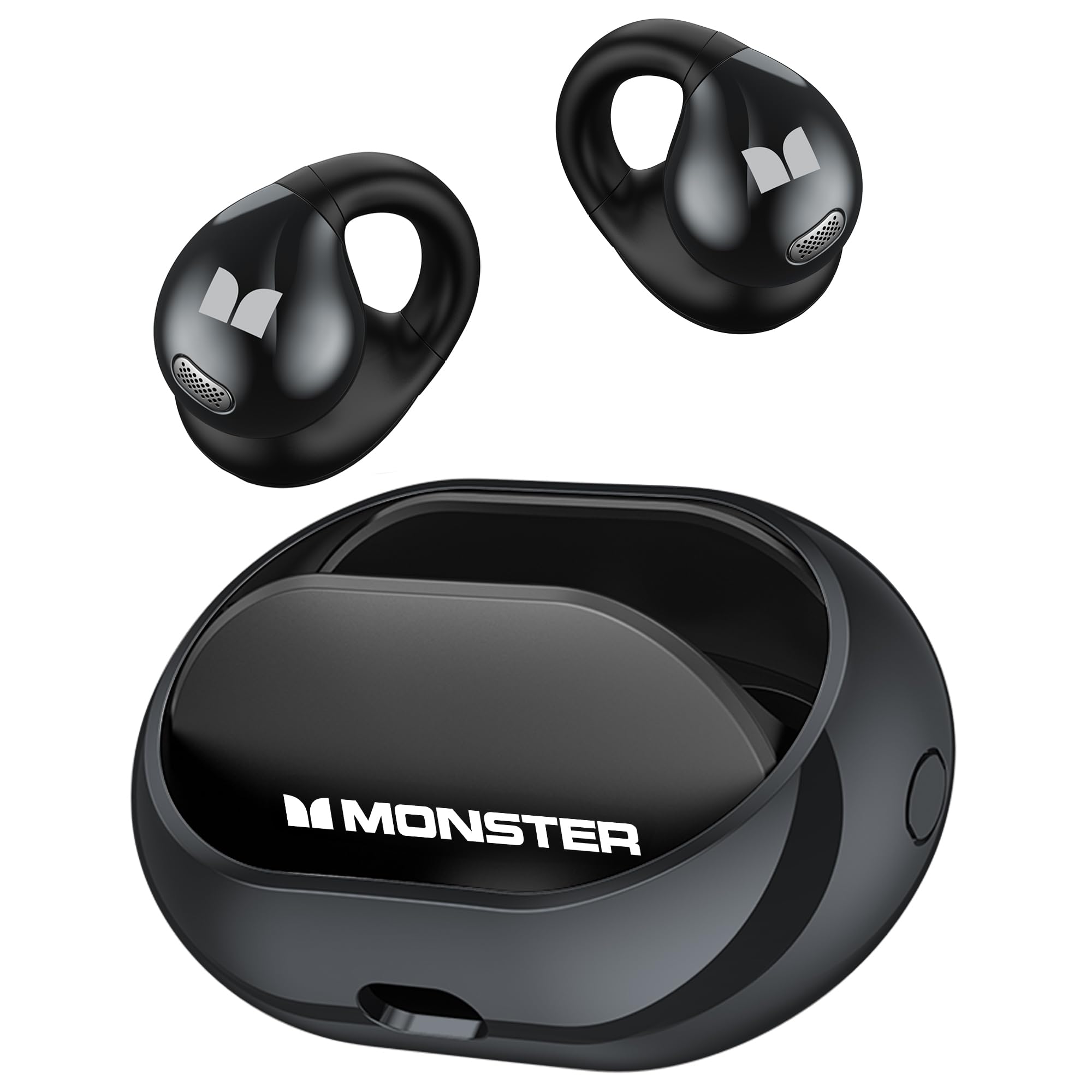 Monster Open Ear AC600 Bluetooth 5.4 Wireless Earbuds - HiFi Stereo Sound, ENC Clear Call, 21H Battery, Touch Control, IPX6 Waterproof - Perfect for Workouts, Running, Cycling & Outdoor Sports