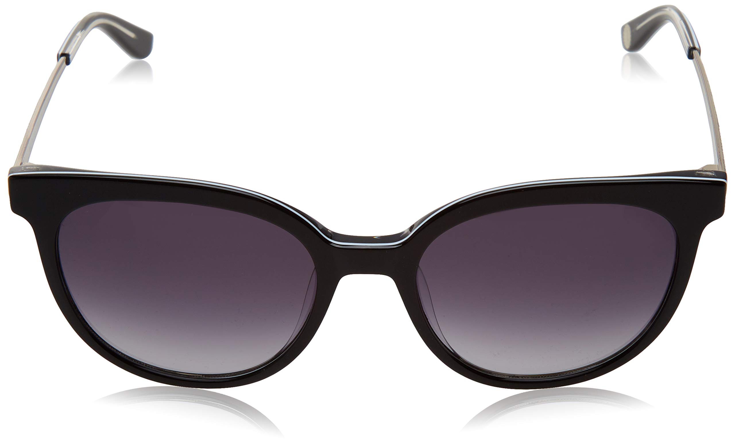 Juicy Couture 610 Sunglasses - Black / Dark Gray Gradient Polarized Lenses for Women - UV Protection, Fashionable & Comfortable for Outdoor Activities, Beach, Driving
