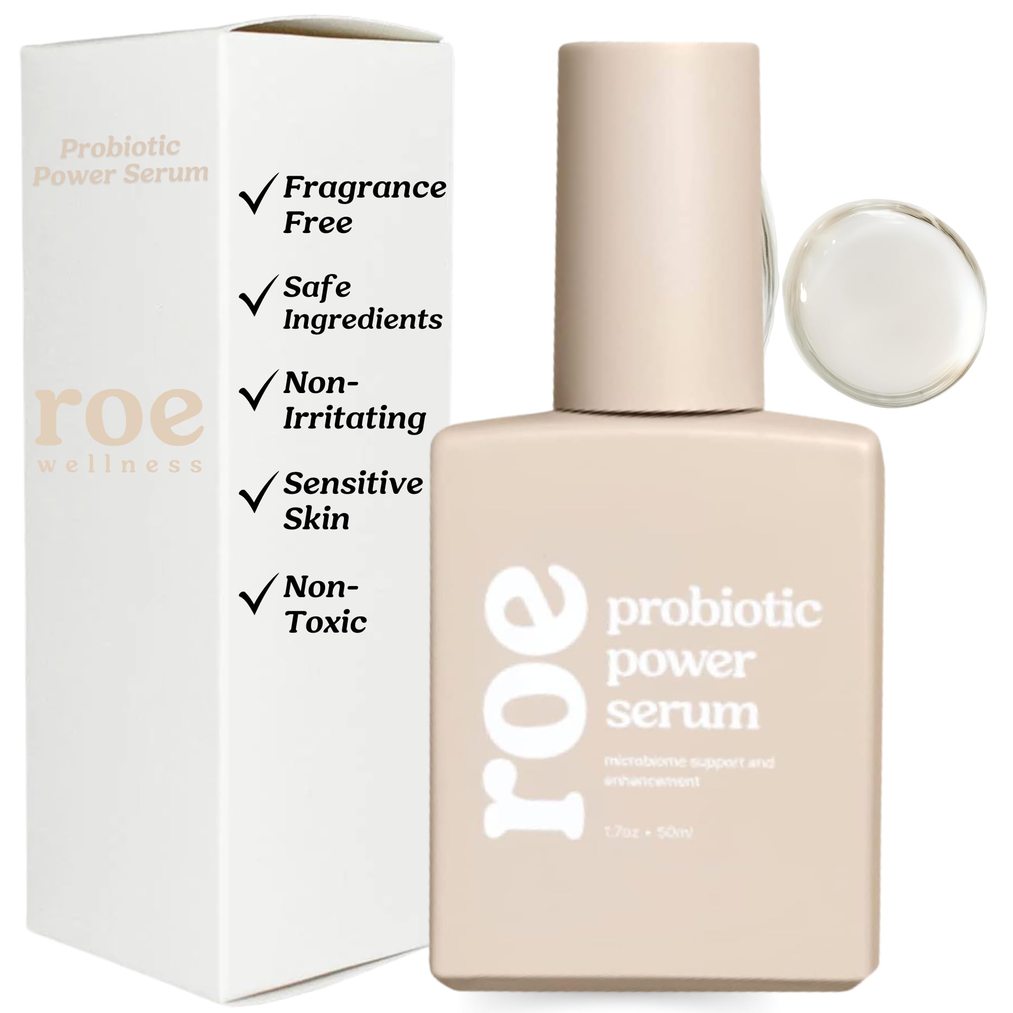 Roe Wellness Baby Serum - Hydrating Skincare with Probiotics for All Skin Types | Gentle, Soothing & Safe for Babies, Infants, Toddlers & Kids | Perfect for Daily Moisturizing & Sensitive Skin Care Routine