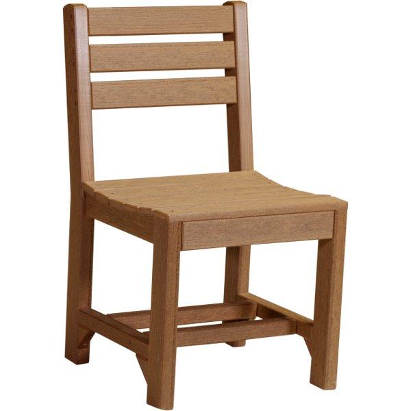 Island Side Chair - Modern Wicker Patio Dining Chair for Outdoor, Garden, Poolside & Porch Use - Lightweight & Durable Rattan Furniture for Backyard, Deck & Balcony