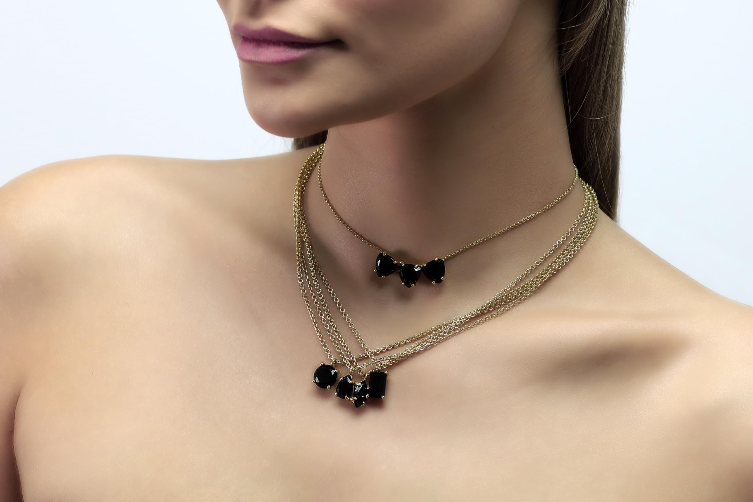 Handmade Black Onyx Necklace – Custom Birthstone Jewelry & Protection Crystal Pendant – Adjustable Chain & Material – Gift Box Included – Perfect for Spiritual Healing, Meditation & Everyday Elegance