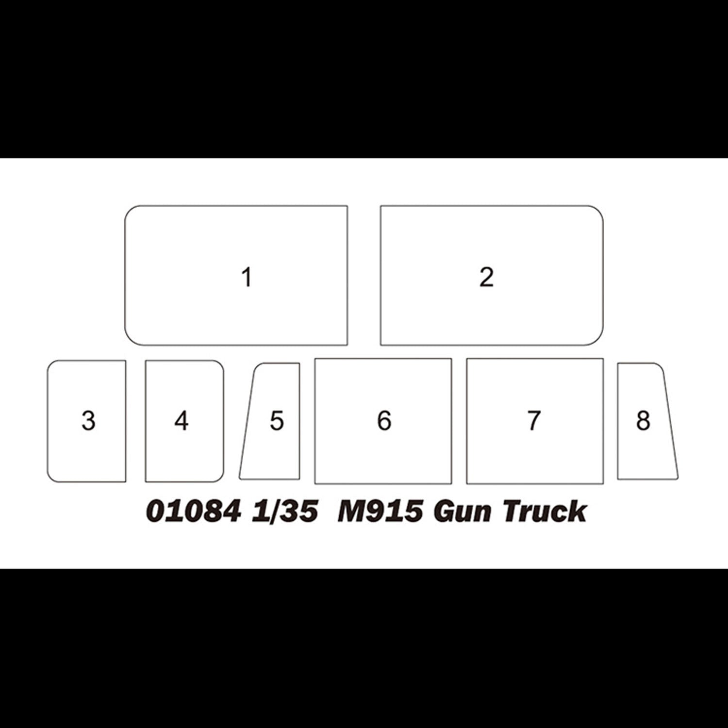 Trumpeter 1/35 Scale US Military M915 Armed Truck Transport Vehicle Unassembled Plastic Model Kit - Realistic Design for Military Enthusiasts & Model Collectors - Perfect for Dioramas, Display Cases & Historical Reenactments