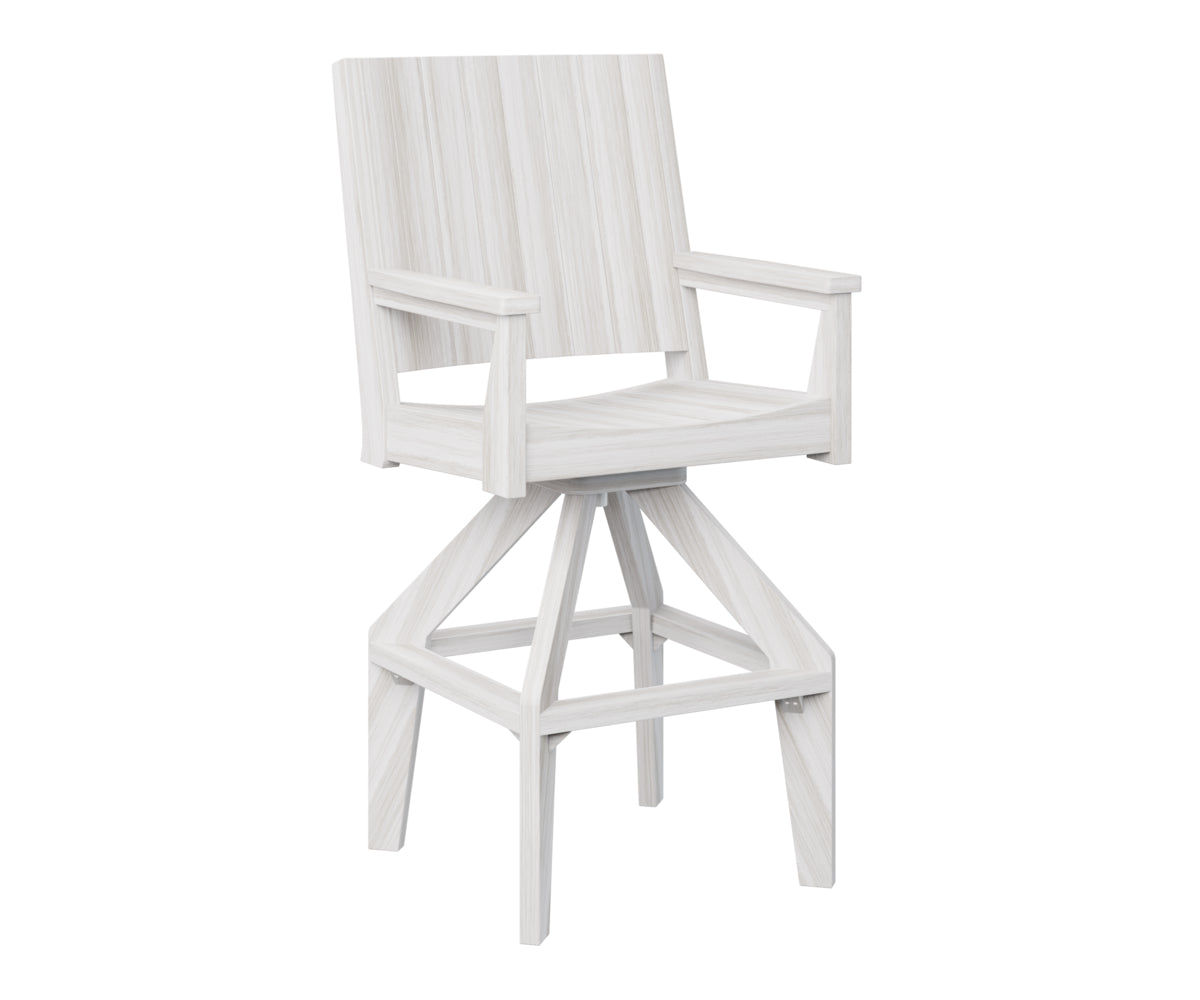 Berlin Gardens Mayhew Chat Swivel XT Chair - Outdoor Patio Conversation Chair with 360° Swivel Base, Weather-Resistant for Deck, Garden & Poolside Relaxation