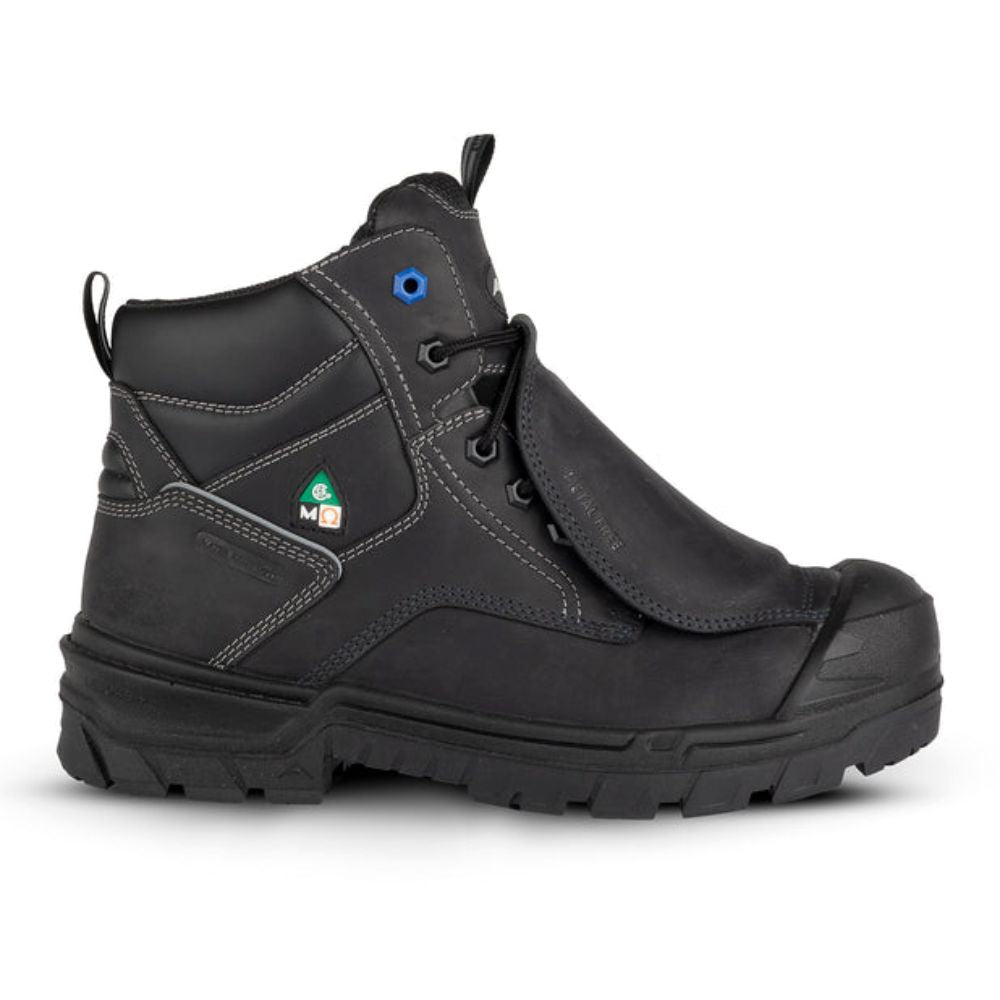 Acton G3G Unisex Composite Toe Work Boots - MET Guard Safety Shoes 9211B (Size 11) - Black - Durable & Comfortable for Construction, Warehouse & Industrial Work