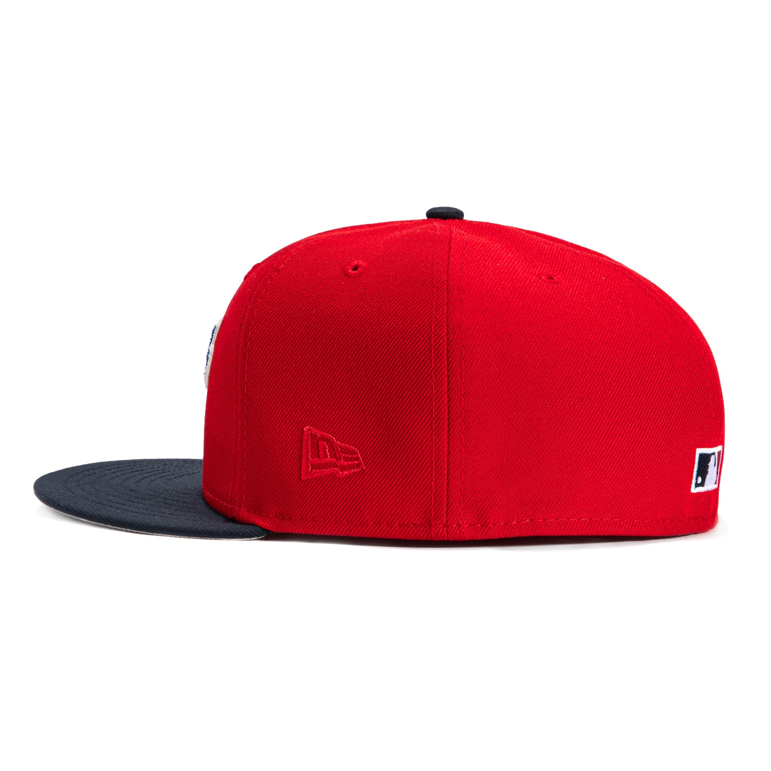 New Era 59Fifty Corduroy Texas Rangers Final Season Patch Baseball Cap - Red & Navy Blue Adjustable Fitted Hat for MLB Fans, Sports Enthusiasts | Perfect for Game Day, Casual Wear & Collectors