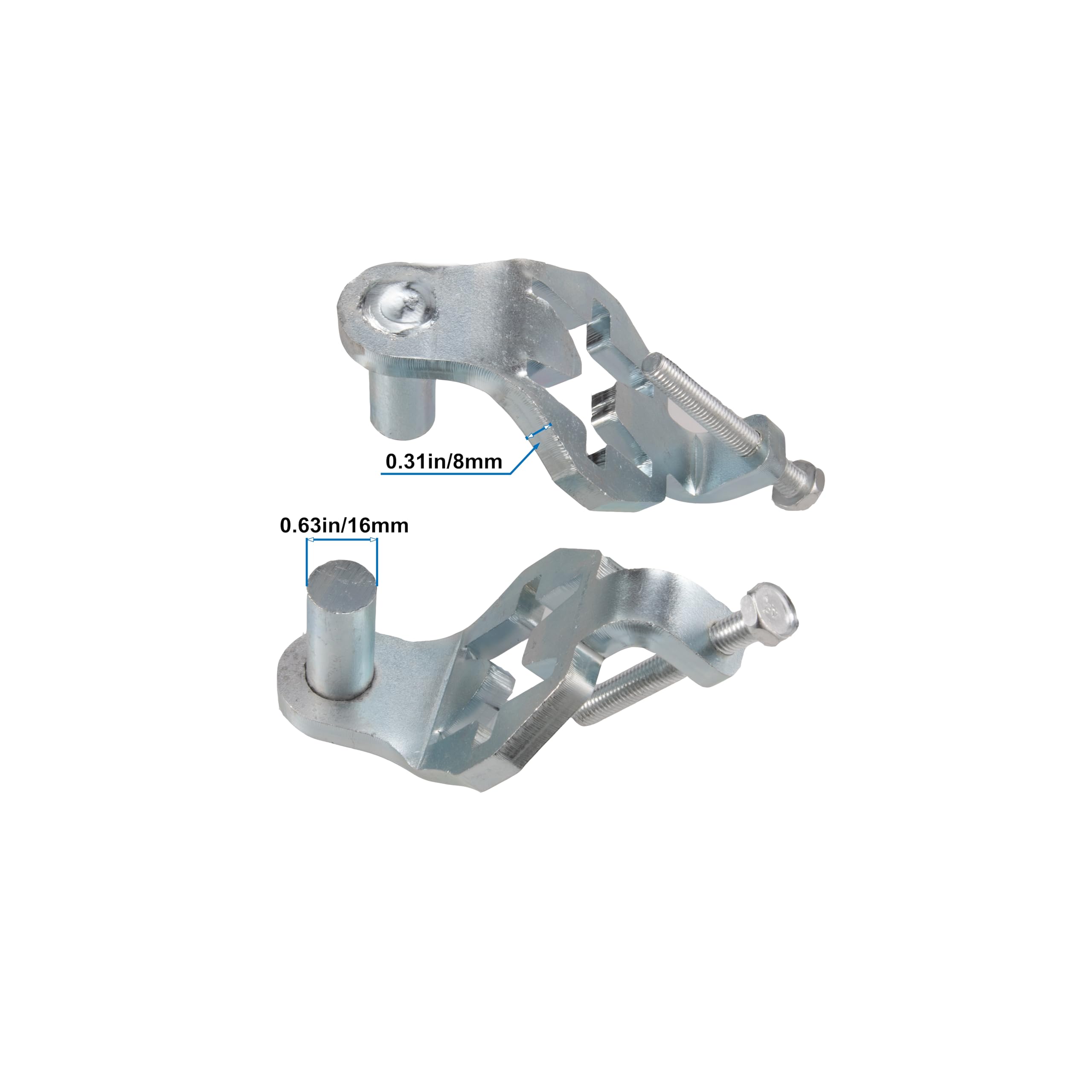 T-Post Gate Hinge Pins - 5/8 Inch Heavy Duty Metal Hinges for Hanging Gates on T-Posts - Easy Installation for Farm, Ranch & Garden Fencing