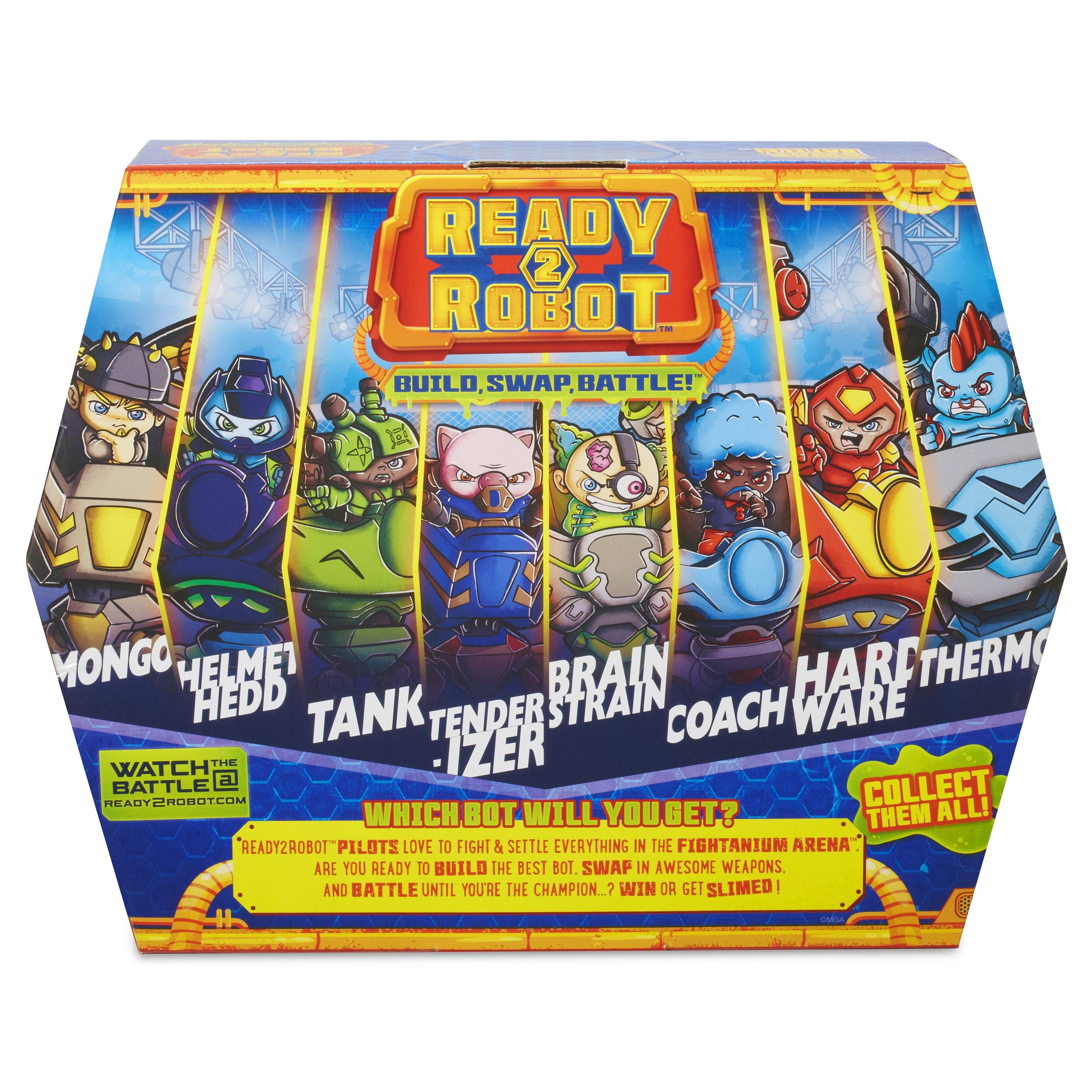 Ready2Robot MGA Battle Pack – Survivor – 2 Action Figures with Accessories | Perfect for Kids' Playtime, Collectors & Battle Game Scenes