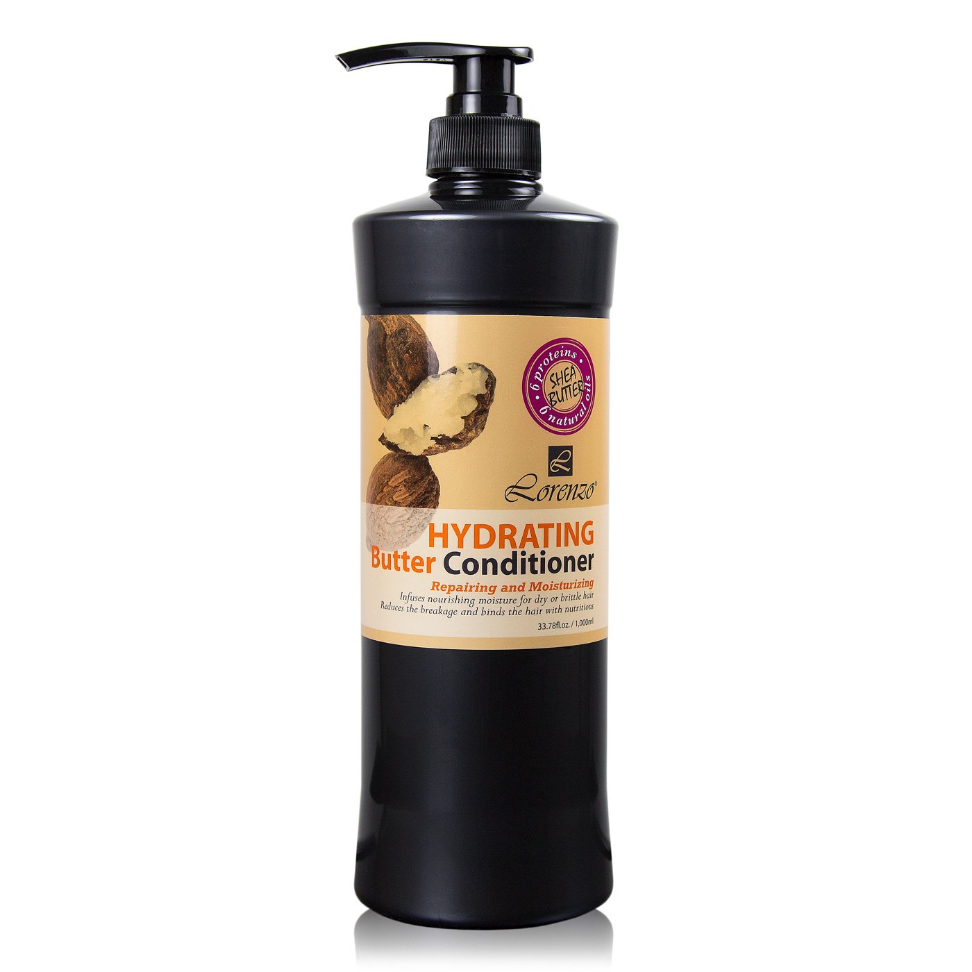Hydrating Butter Conditioner for Dry, Damaged Hair - Deep Repair & Moisturizing Treatment - 33oz (1L) - Perfect for Daily Use & Salon-Quality Results at Home